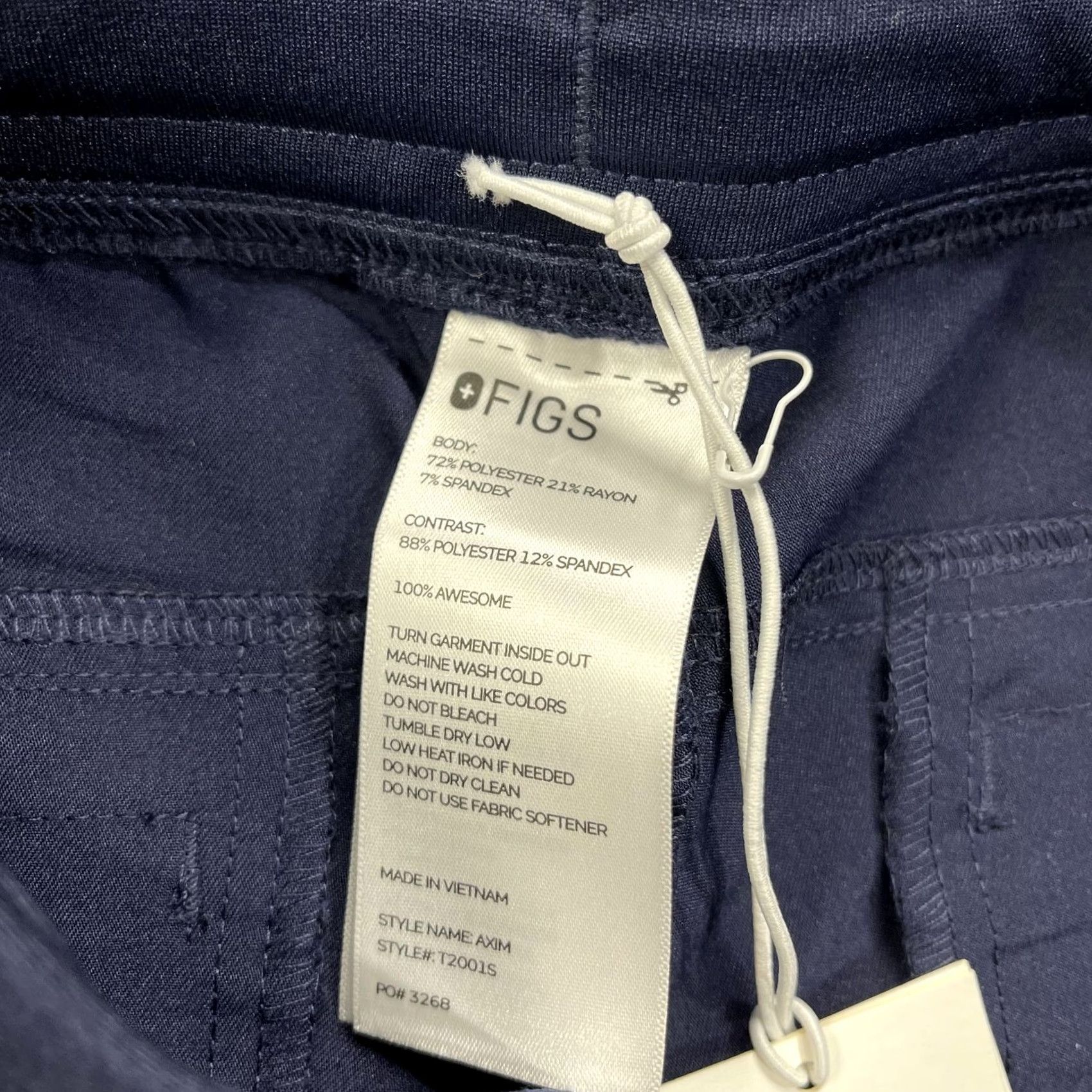 Vintage FIGS Pants Mens M Blue Axim 2.0 Cargo Scrub Technical Collection T2001S NWT Loose Fit Pocketed Workwear Mens Size US 31 - 6 Thumbnail
