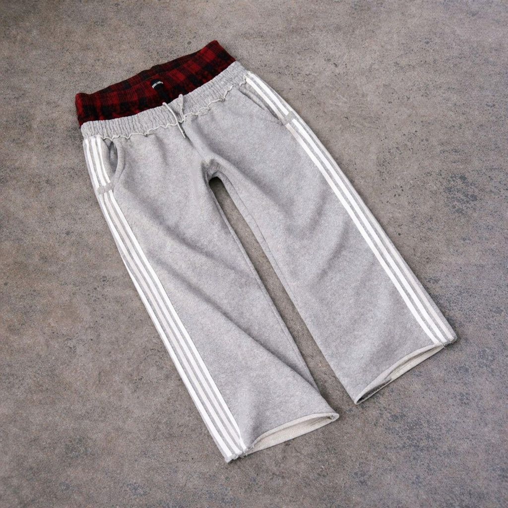 Japanese Brand Grey Double Waist Boxer Baggy Sweatpants Size US 30 / EU 46 - 1 Thumbnail