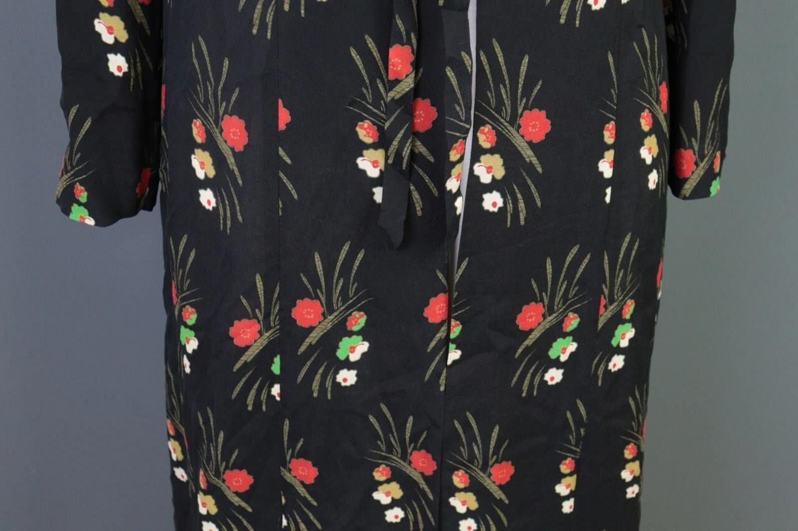 Farm Rio Rixo Black Floral Drawstring Wrape A-Line Long Dress US 6 Size M / US 6-8 / IT 42-44 - 6 Thumbnail