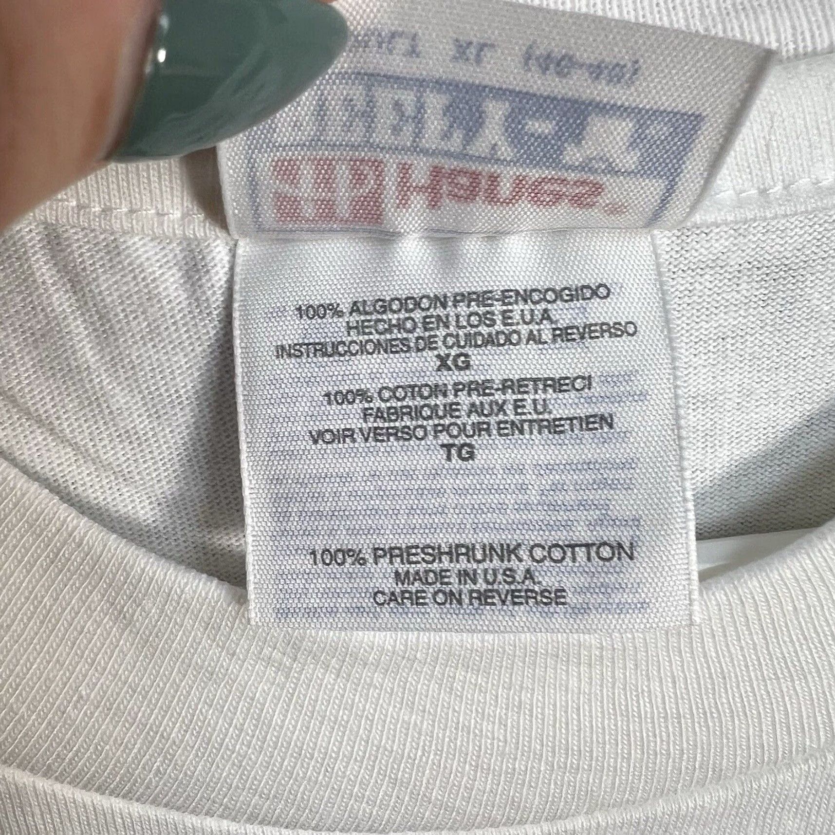 Hanes VINTAGE Hanes 1995 Ferrari Fermin Velez Graphic Tee Adult XL White Mens Size US XL / EU 56 / 4 - 6 Thumbnail