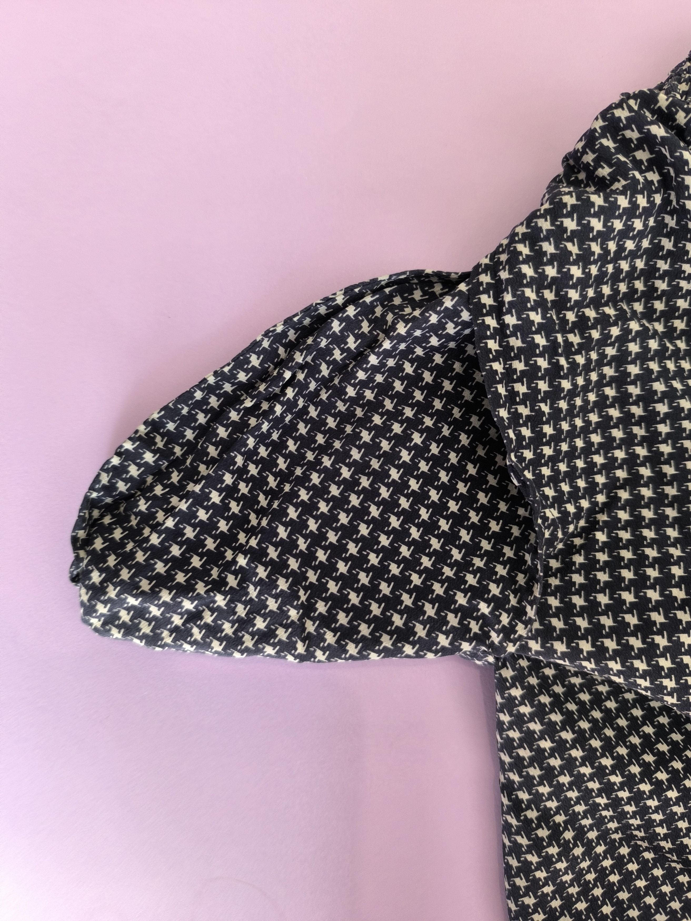Other VTG Oscar Rom Zürich Dress & Shorts Set Blue Houndstooth Size S / US 4 / IT 40 - 22 Thumbnail