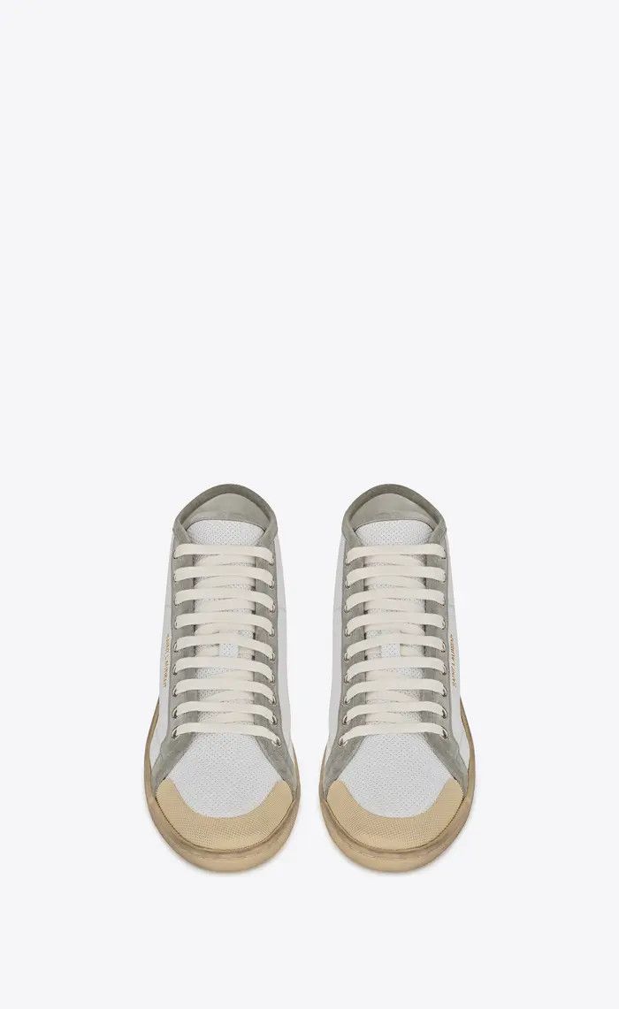 Saint Laurent Paris o1bcso1str1225 Court Classic SL/39 Sneaker in White Size US 7.5 / IT 37.5 - 3 Thumbnail