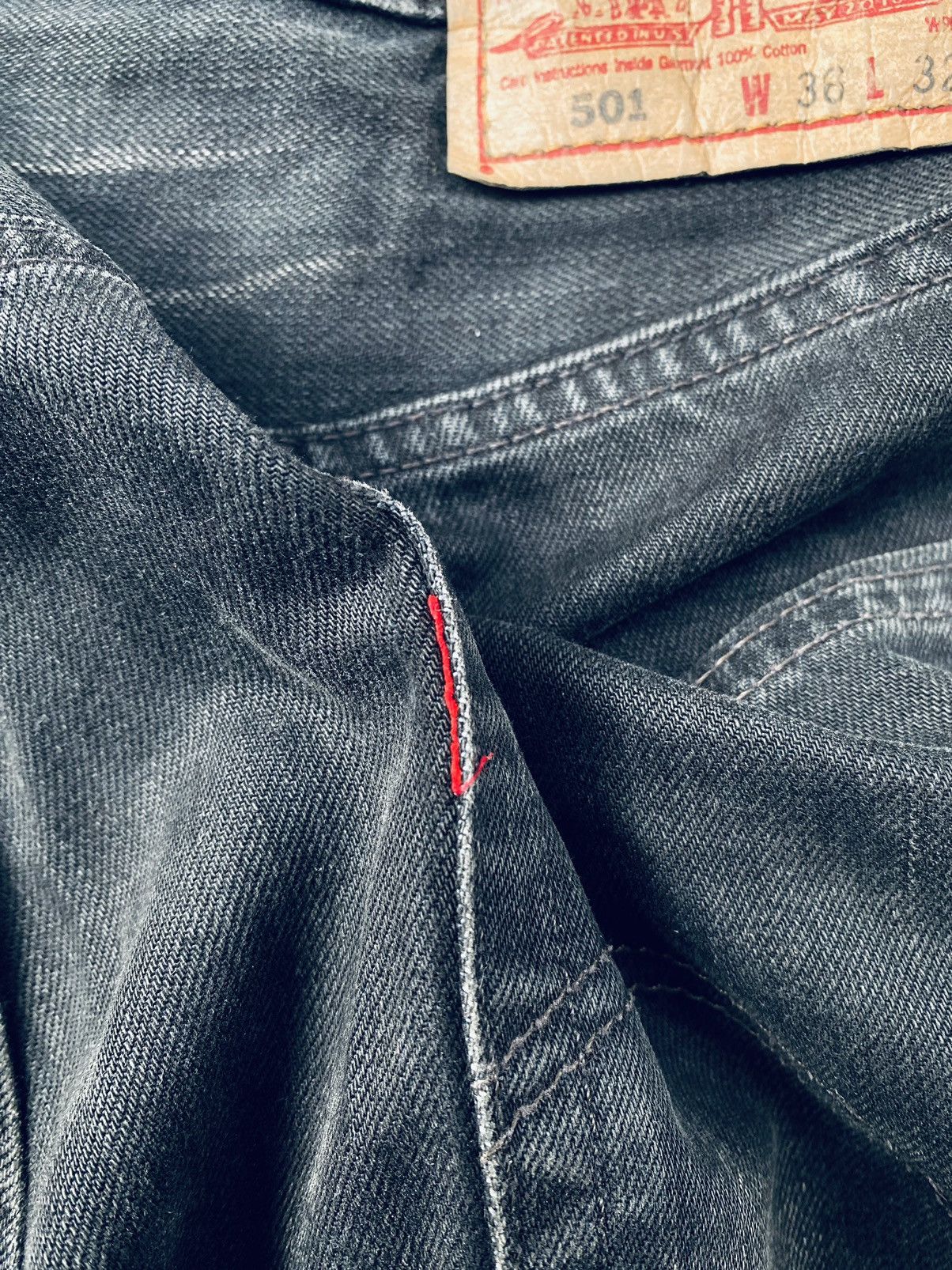 Levi's Vintage 90s Levis 501 Luster Denim Pants Size US 36 / EU 52 - 11 Thumbnail