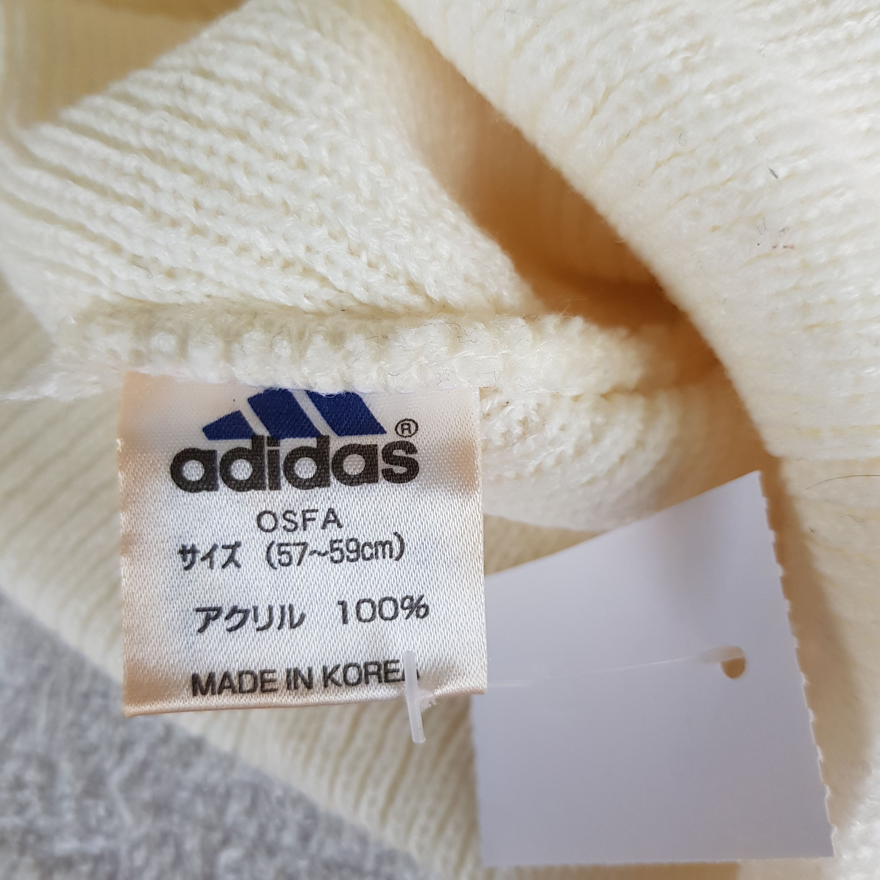 Adidas Vintage Adidas Beanie 90s Adidas Knitted Snow Caps Hats Size ONE SIZE - 7 Thumbnail