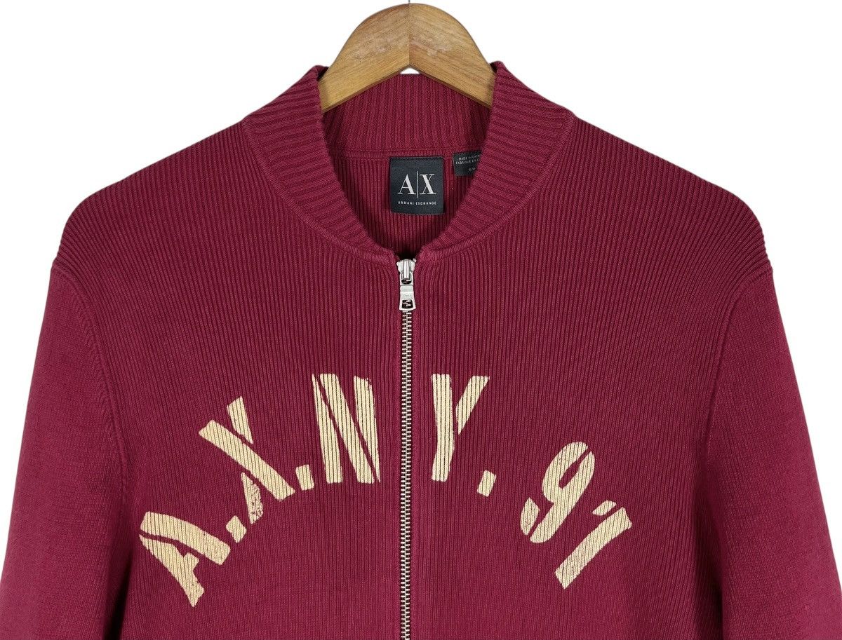 Armani Exchange Armani Exchange A.X.N.Y. .91 Ribbed Knit Bomber Jacket Size S / US 4 / IT 40 - 3 Thumbnail
