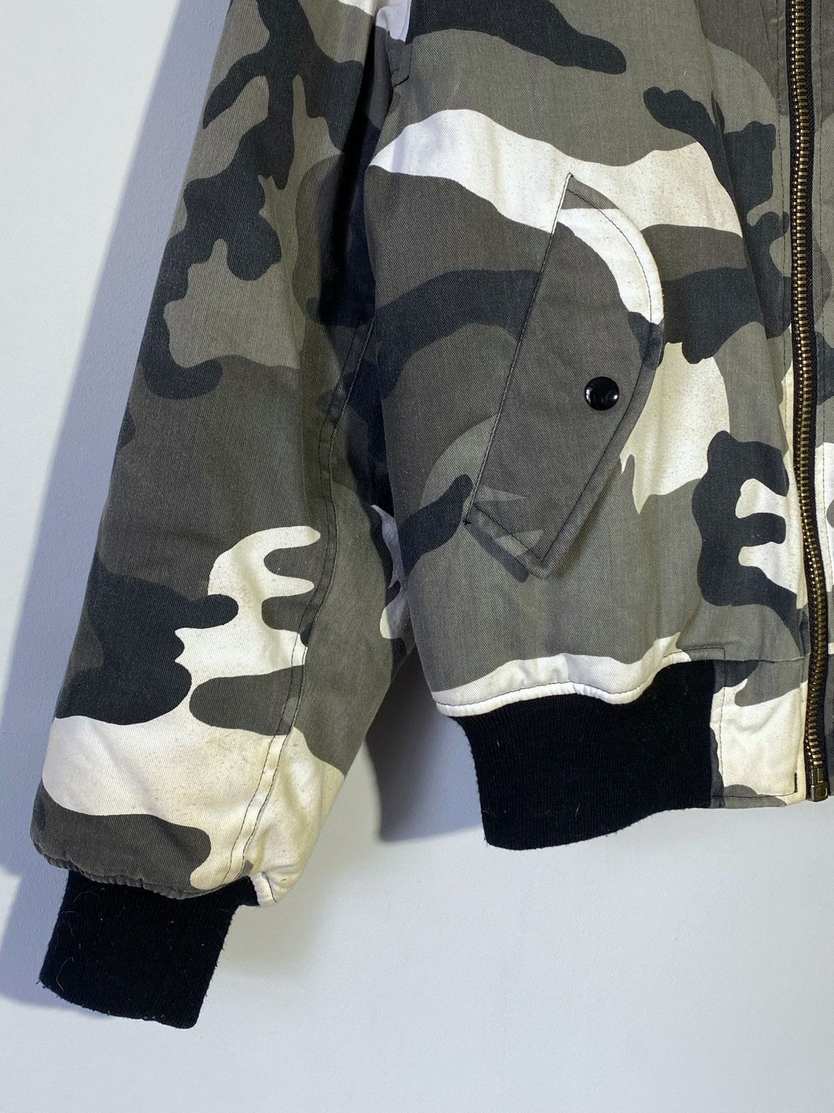 Other Vintage Army USA MA-1 Intermediate Camouflage Bomber Jacket Size US XS / EU 42 / 0 - 7 Thumbnail