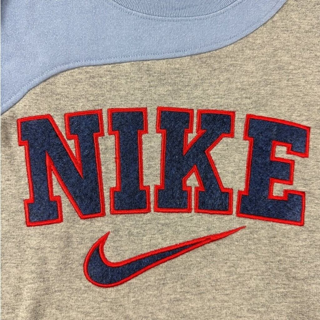 Nike Nike Rework Men's Sz Medium Blue and Grey Sweatshirt Retro Size US M / EU 48-50 / 2 - 6 Thumbnail