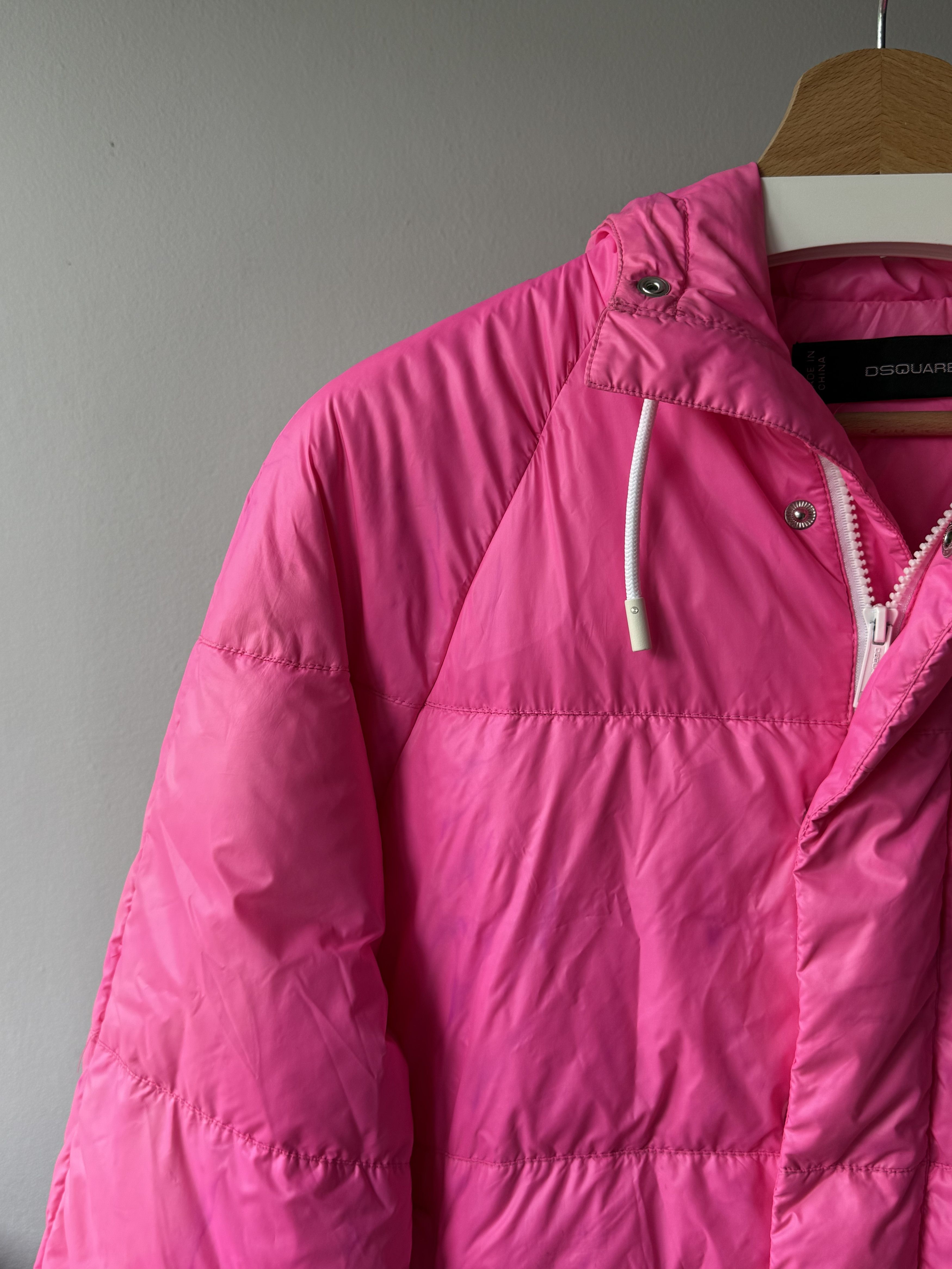 Dsquared2 Dsquared2 Pink Nylon Real Down Feather Puffer Padded Jacket Size US M / EU 48-50 / 2 - 6 Thumbnail