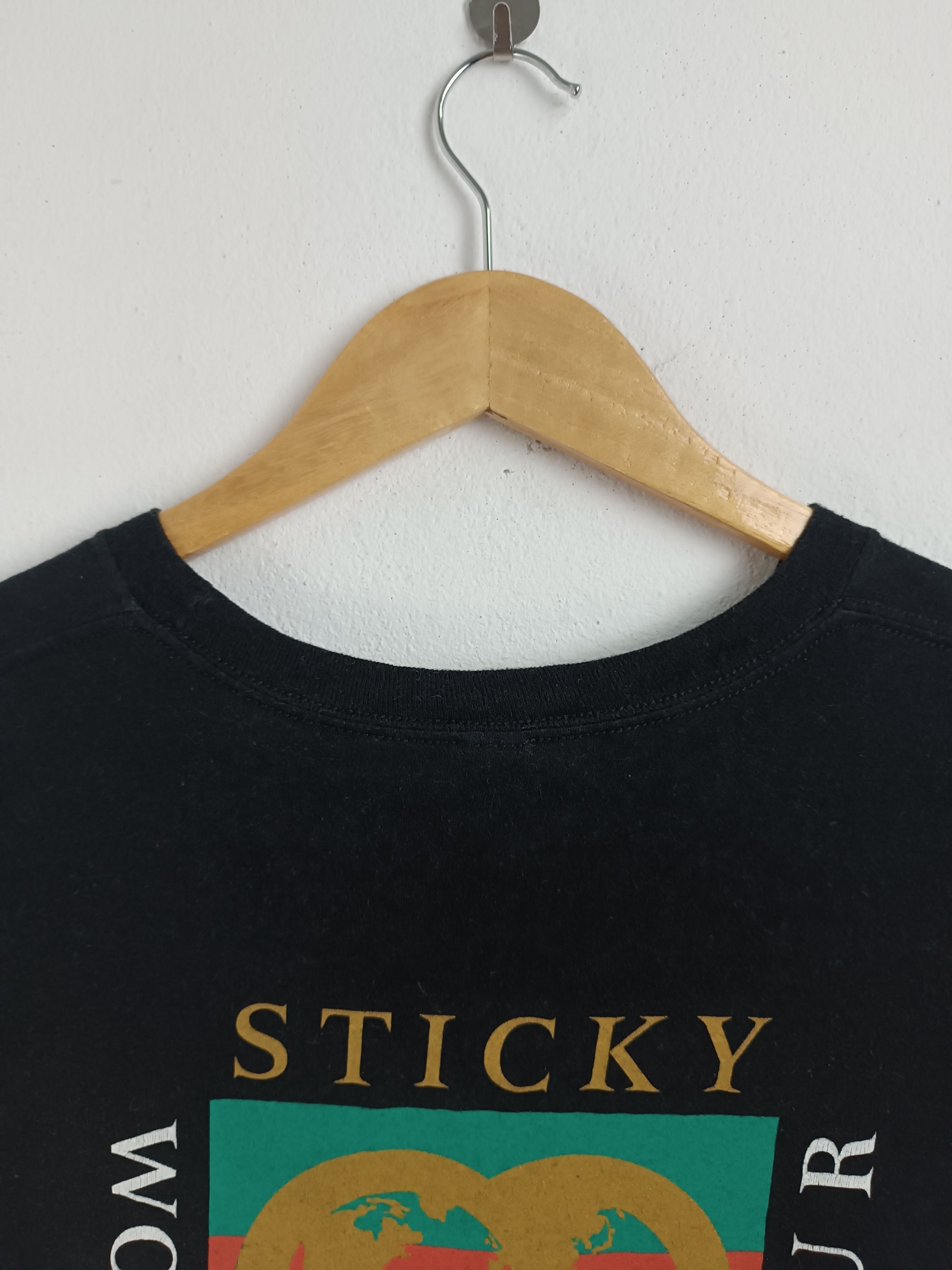 Band Tees VINTAGE STICKY FINGERS WORLD TOUR PARODY DESIGNER VERY RARE Size US L / EU 52-54 / 3 - 14 Thumbnail