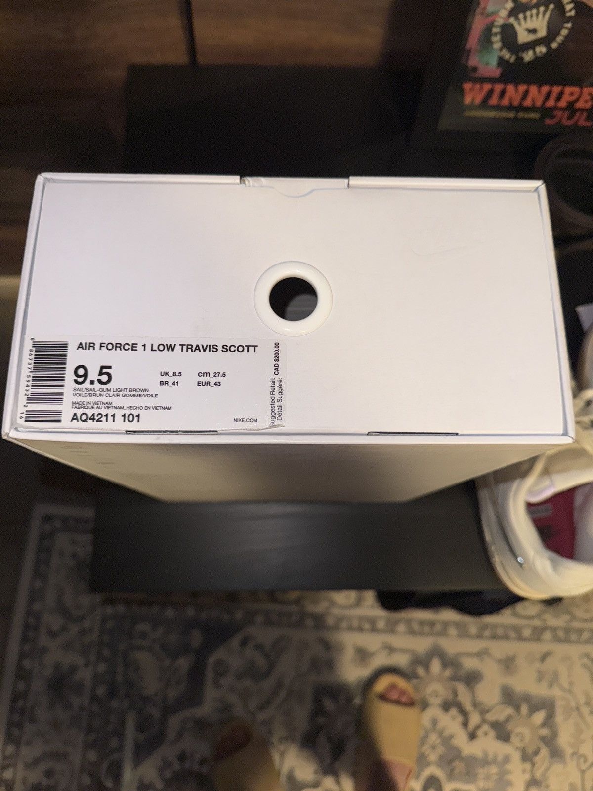 Nike × Travis Scott Nike airforce 1 Travis scott sails Size US 9.5 / EU 42-43 - 8 Thumbnail