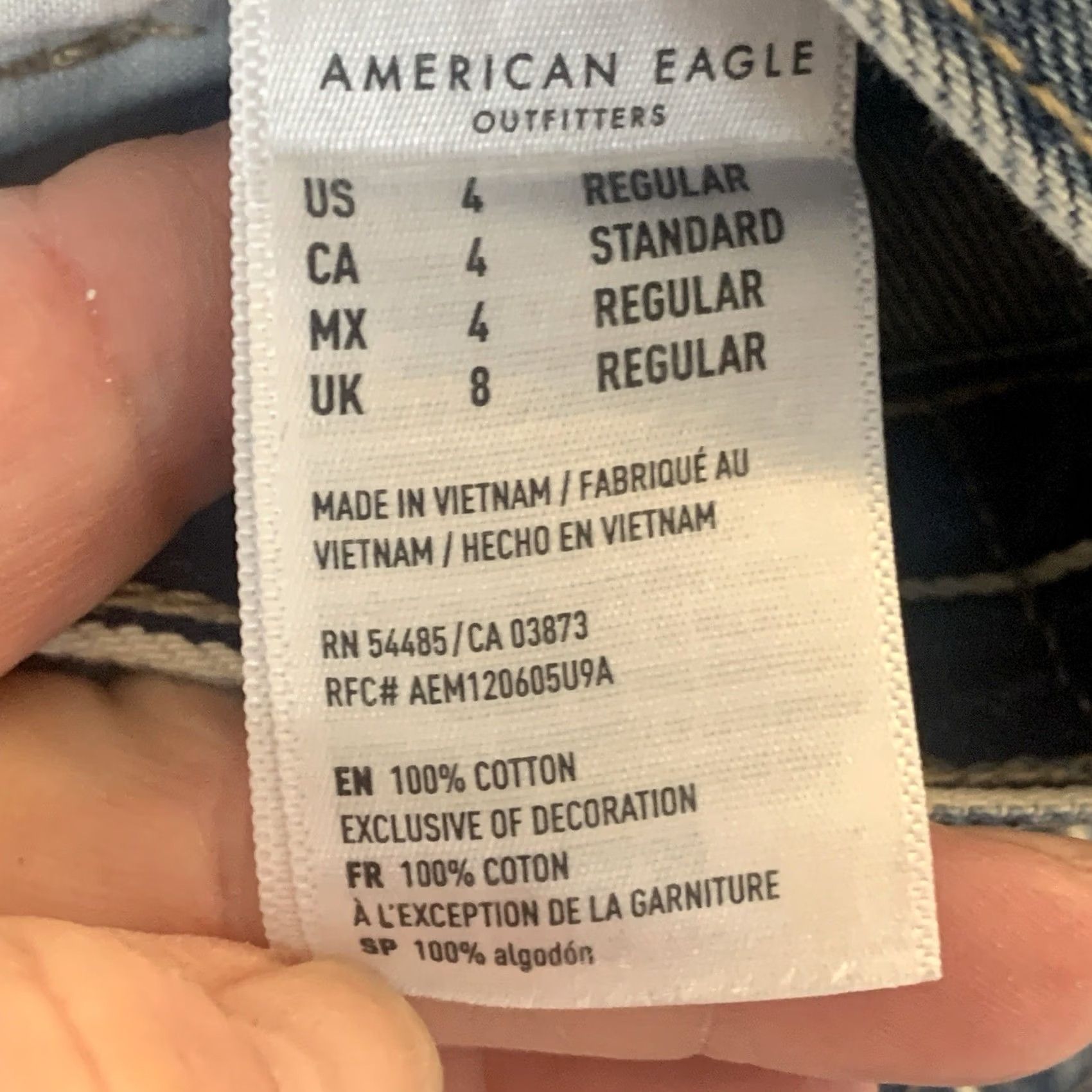 American Eagle Outfitters American Eagle Outfitters Jeans Womens 4 Blue Mom Striped Cotton Size 27" / US 4 / IT 40 - 4 Thumbnail