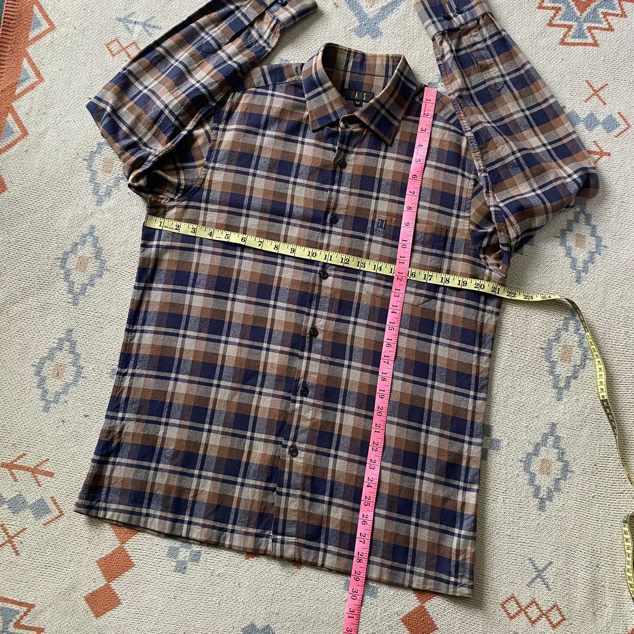 DAKS × Japanese Brand Daks Plaid Button Up Shirt Size US M / EU 48-50 / 2 - 12 Thumbnail