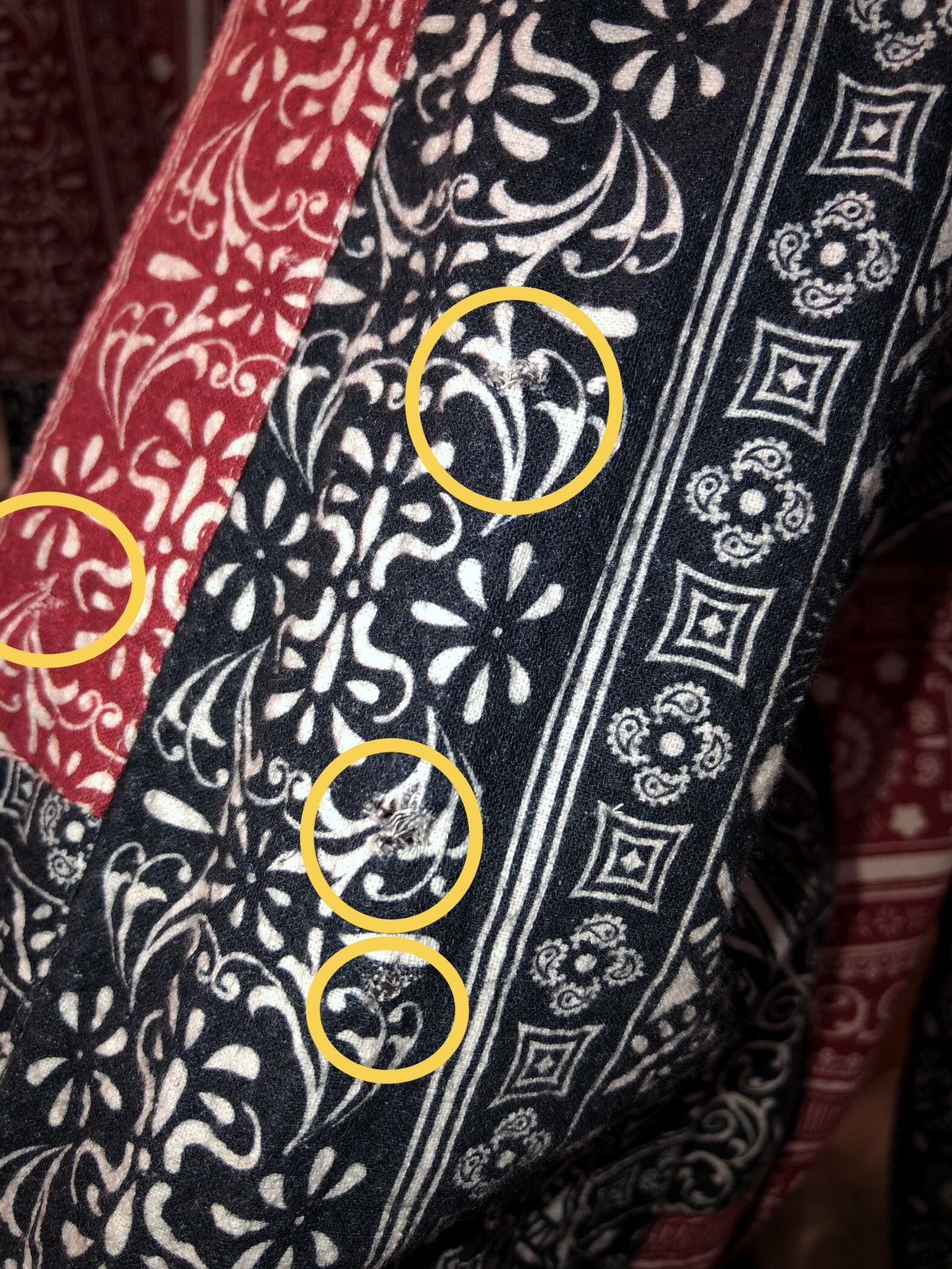 Kith Defective Kith SS20 Patchwork Bandana Red Blue Gi Large Size US L / EU 52-54 / 3 - 2 Thumbnail
