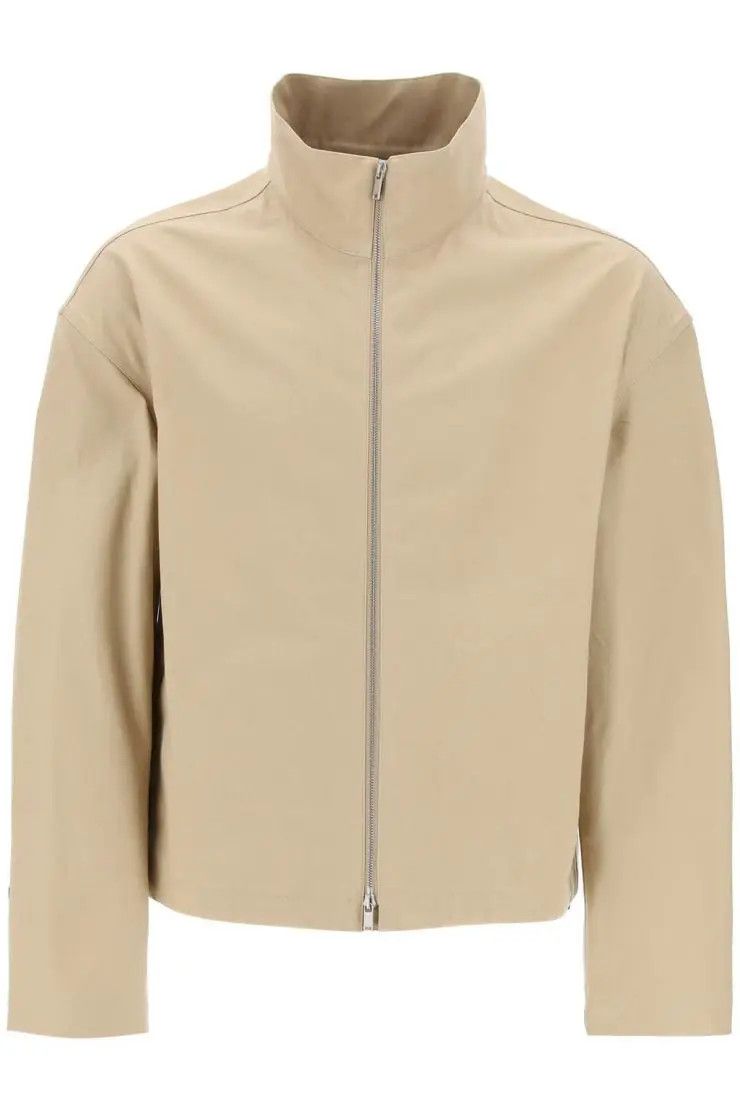 image of Jil Sander O1S22I1N0324 High-Neck Jacket In Beige, Men's (Size Large)