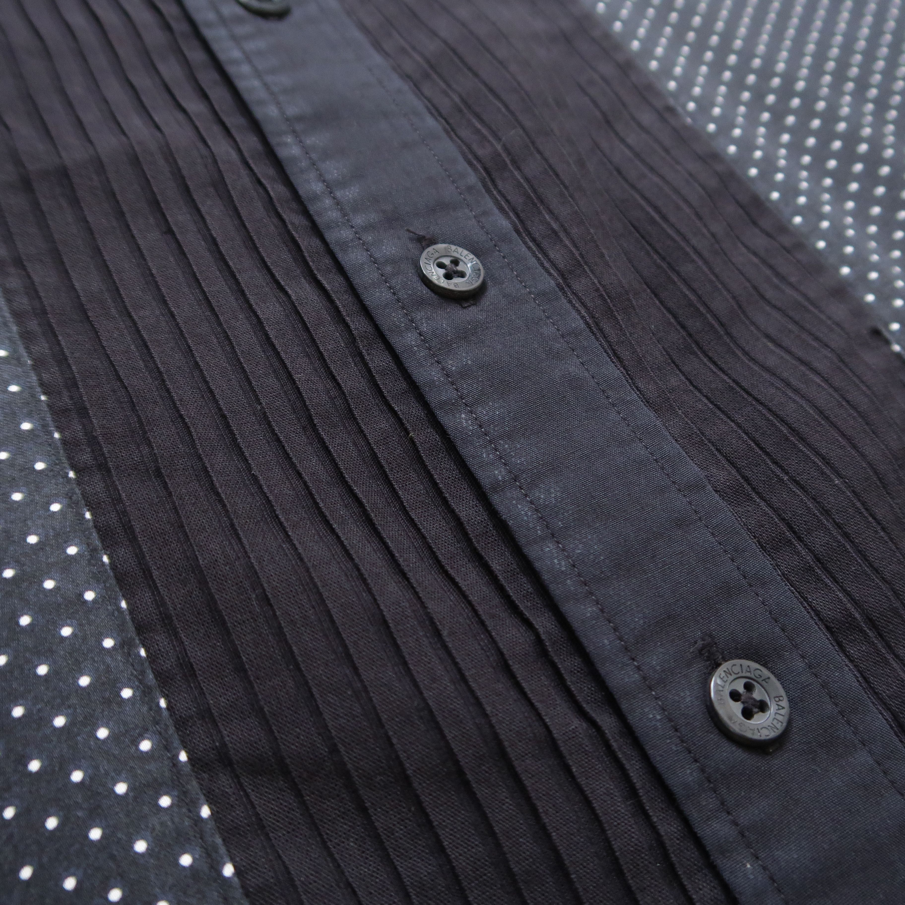 Balenciaga Vintage Balenciaga The Classic Psychedelic Pleats Shirt Size US M / EU 48-50 / 2 - 7 Thumbnail