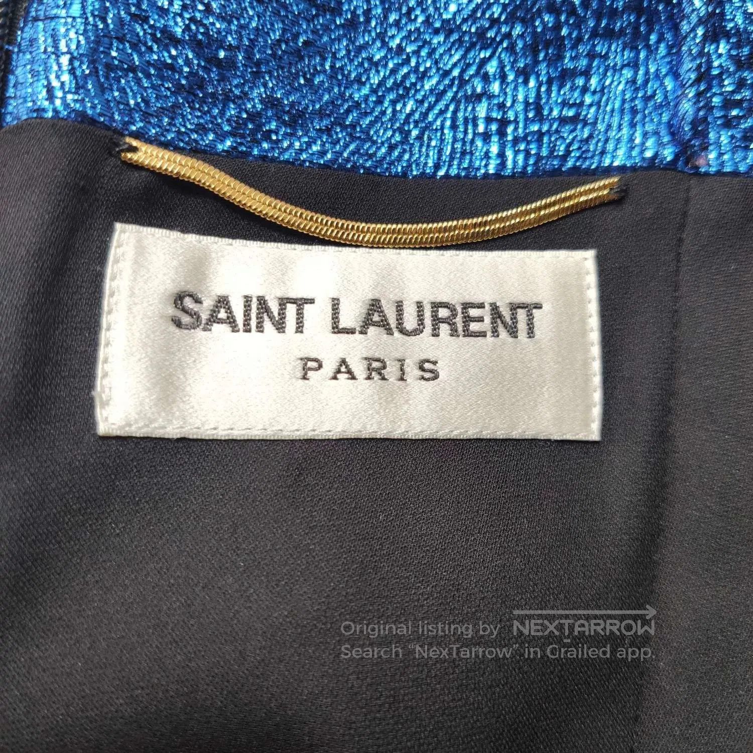 Saint Laurent Paris Saint Laurent Silk Blend Pleated Slip Dress. Size XS / US 0-2 / IT 36-38 - 3 Thumbnail