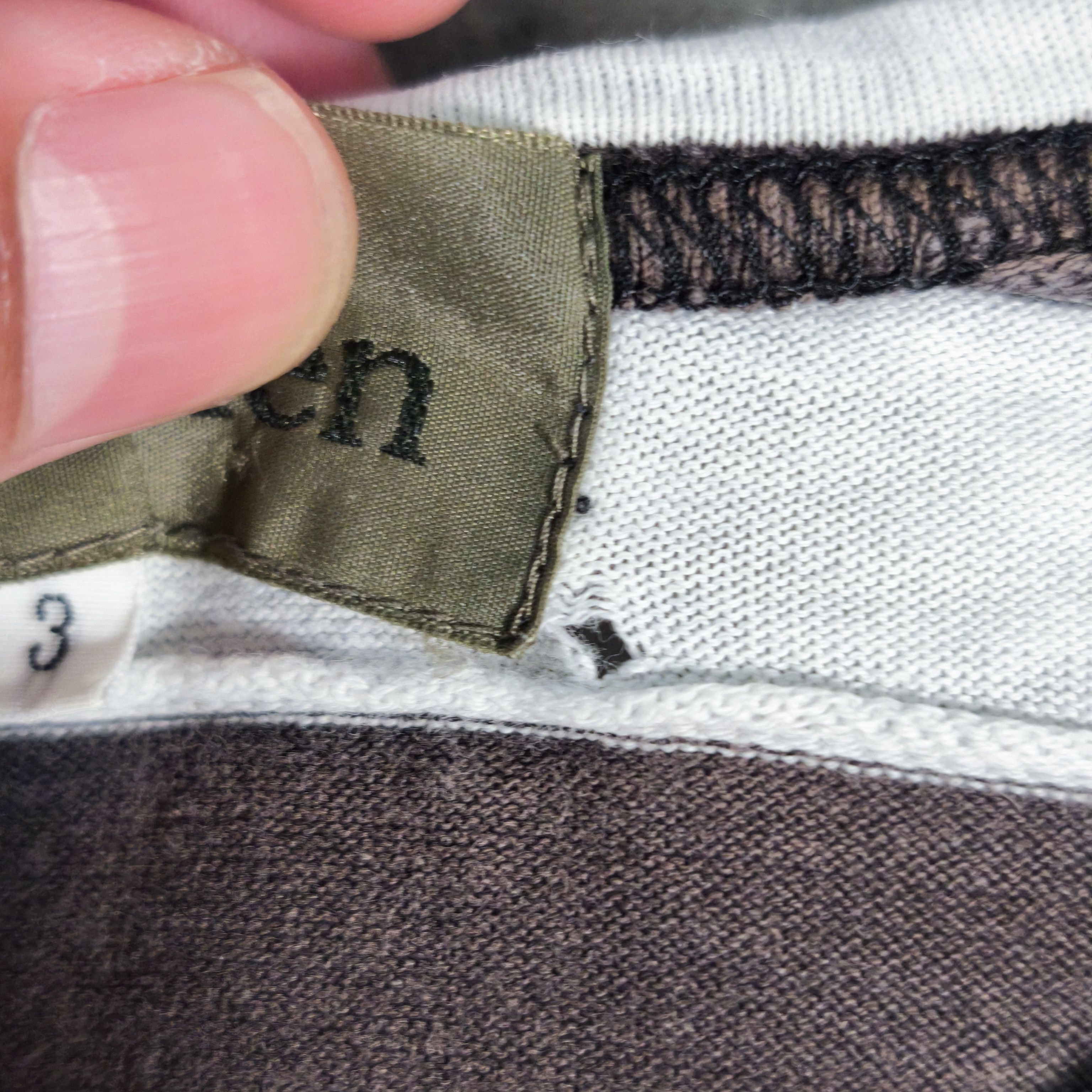 Y's for Men × Yohji Yamamoto Vintage Y's for men Yohji Yamamoto striped stitching Tshirt Size US L / EU 52-54 / 3 - 3 Thumbnail