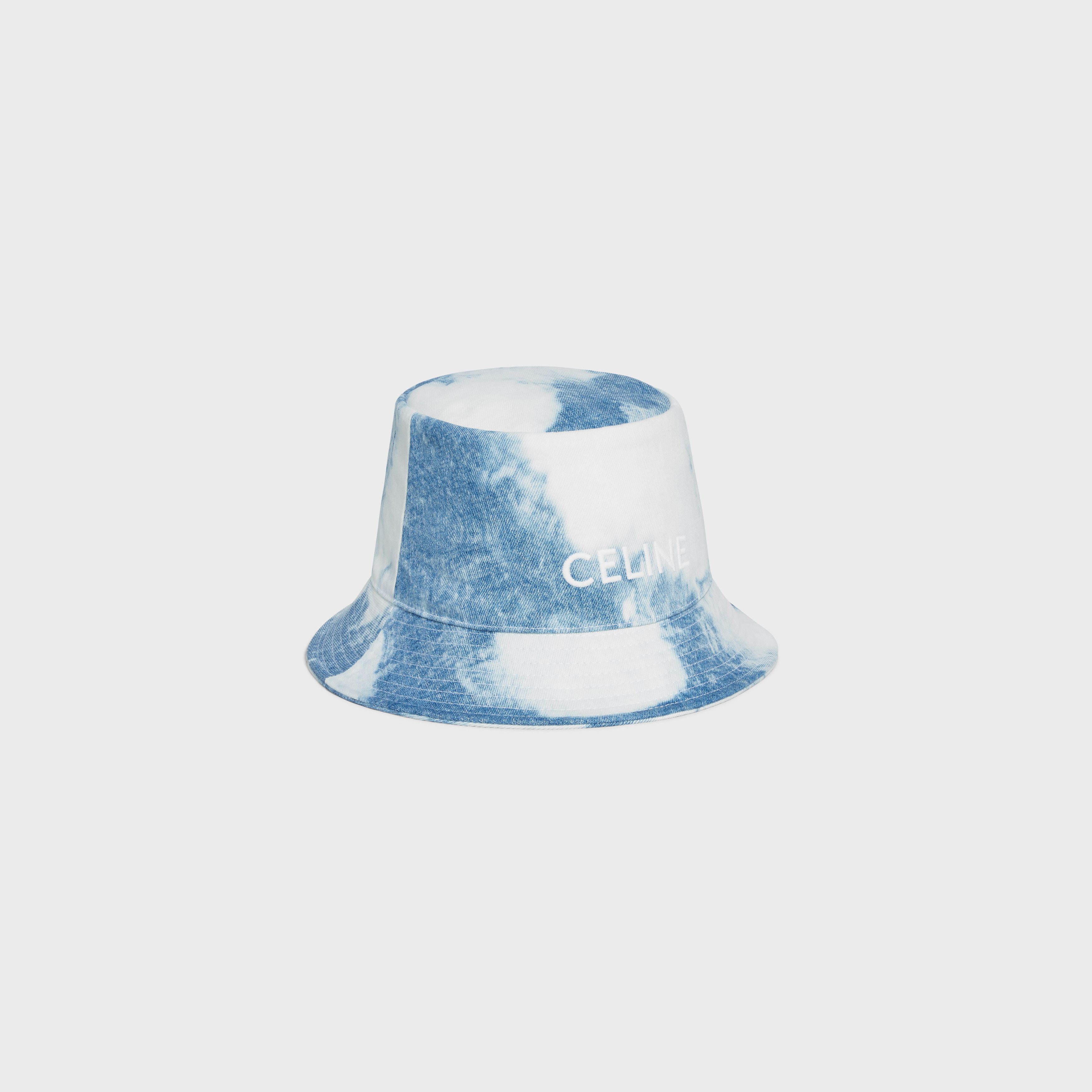 Celine o1bcso1str0824 Size :S / Embroidered Bucket Hat Bleach Denim Size ONE SIZE - 2 Thumbnail