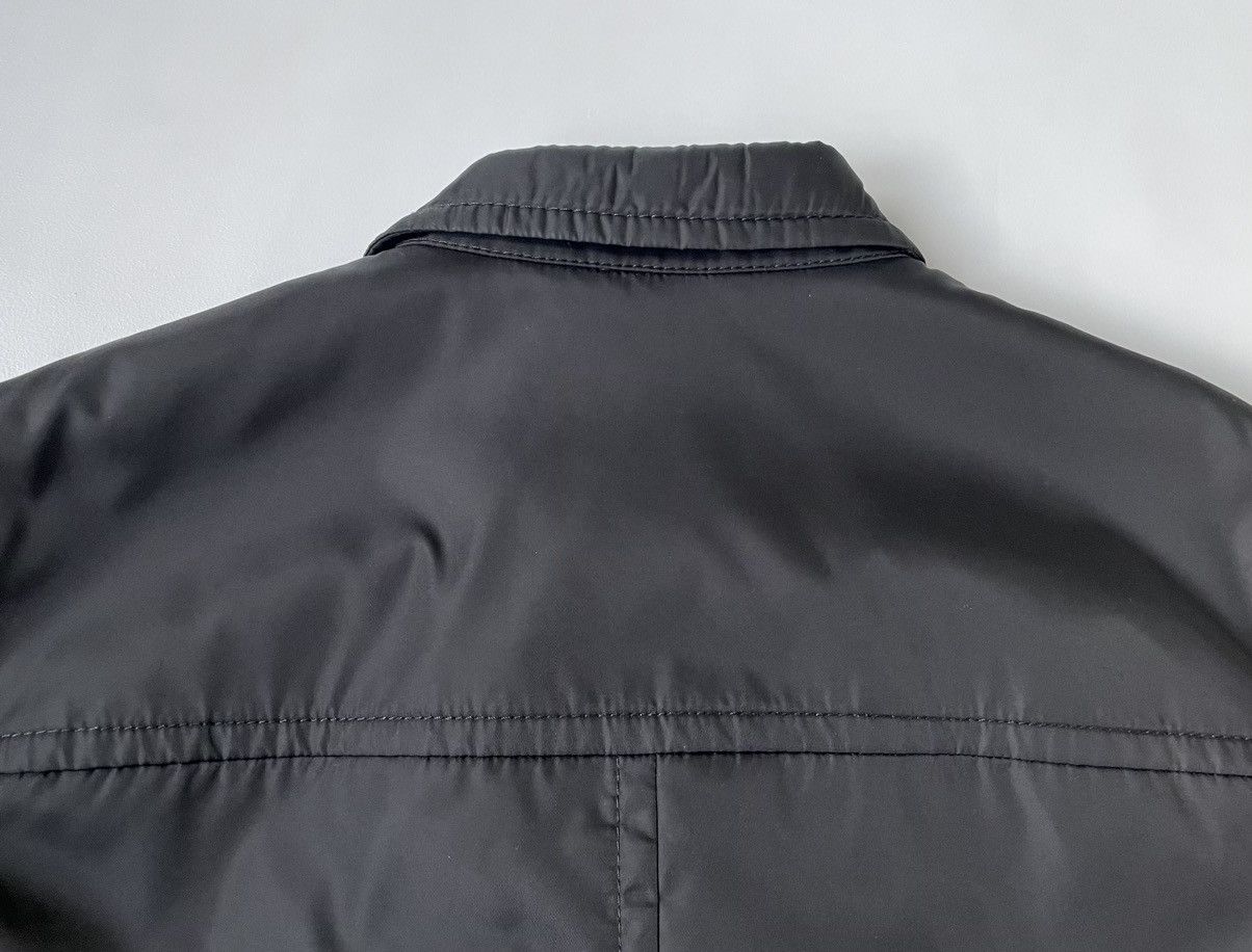 Prada A/W 11 Black Nylon Mac Zip Overcoat Size US L / EU 52-54 / 3 - 14 Thumbnail