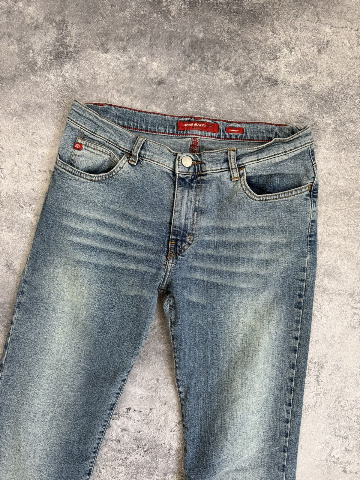 Miss Sixty Miss Sixty Flared Jeans Low Rise Avant Garde Denim Pants Y2K Size 31" - 19 Thumbnail