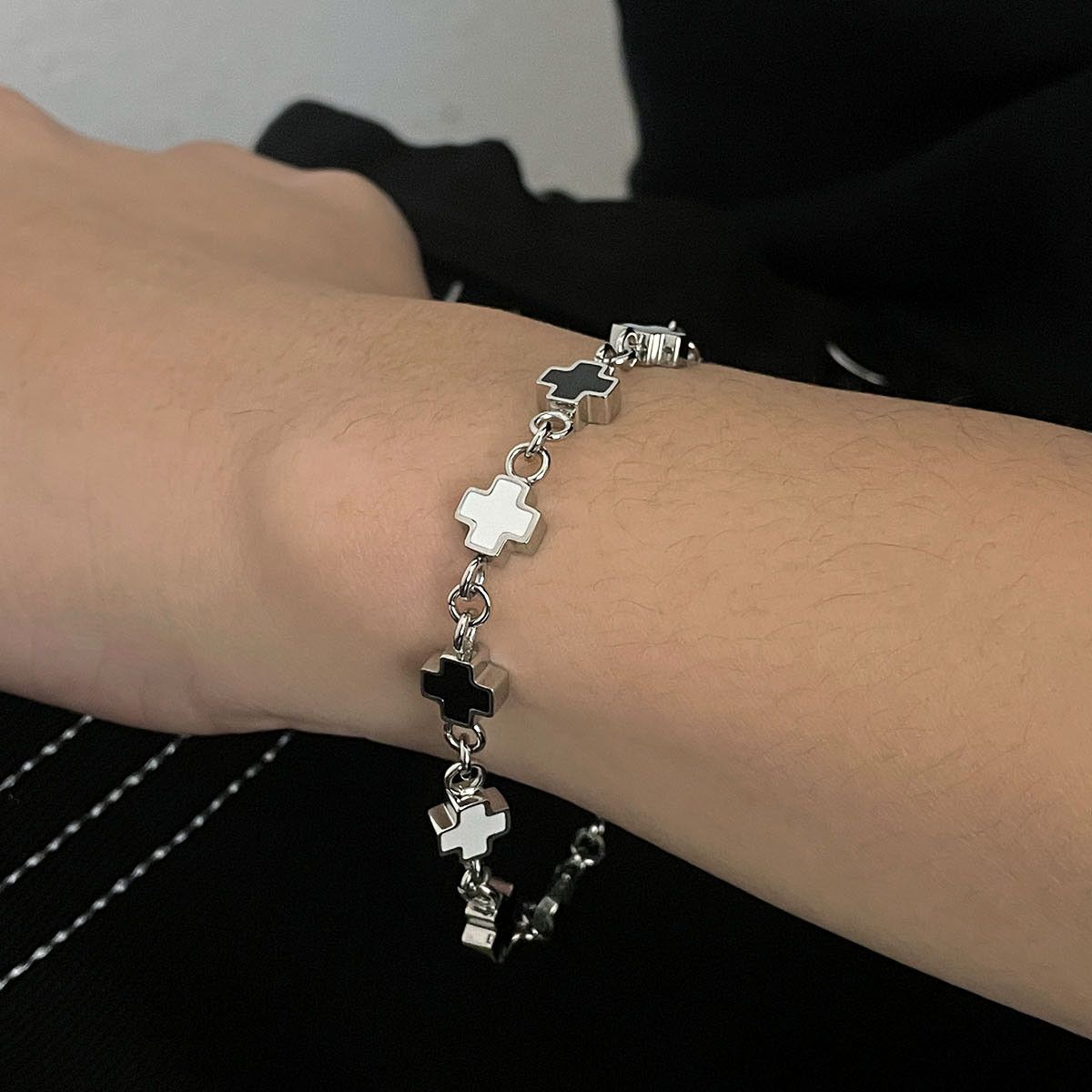 Jewelry Cross Crazy Bracelet Y2K Punk Chain Gotch Bracelets Chains Size ONE SIZE - 2 Thumbnail