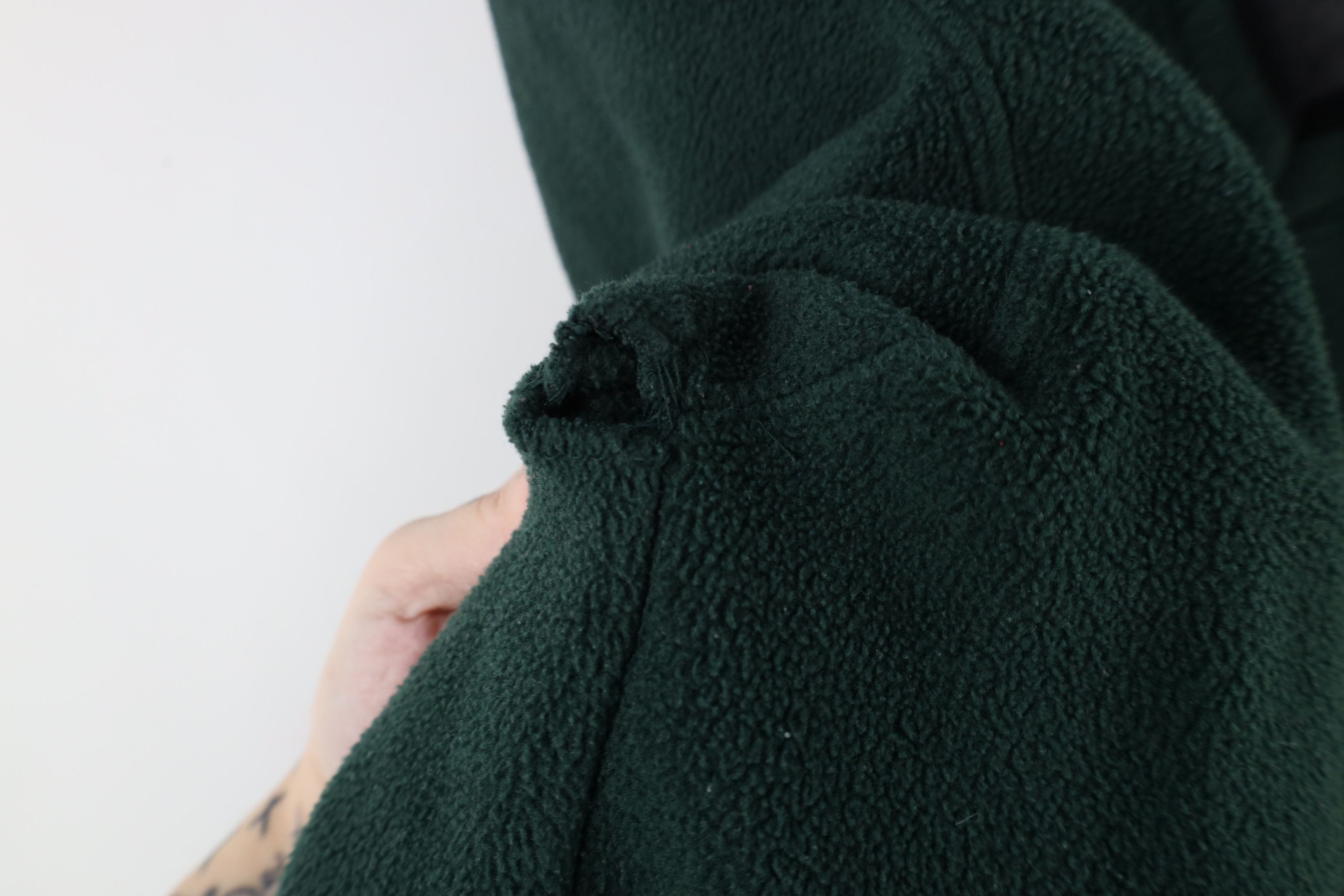 Gap × Vintage Vintage 90s Gap Heavyweight Fleece V-Neck Sweater Green Size US XL / EU 56 / 4 - 6 Thumbnail