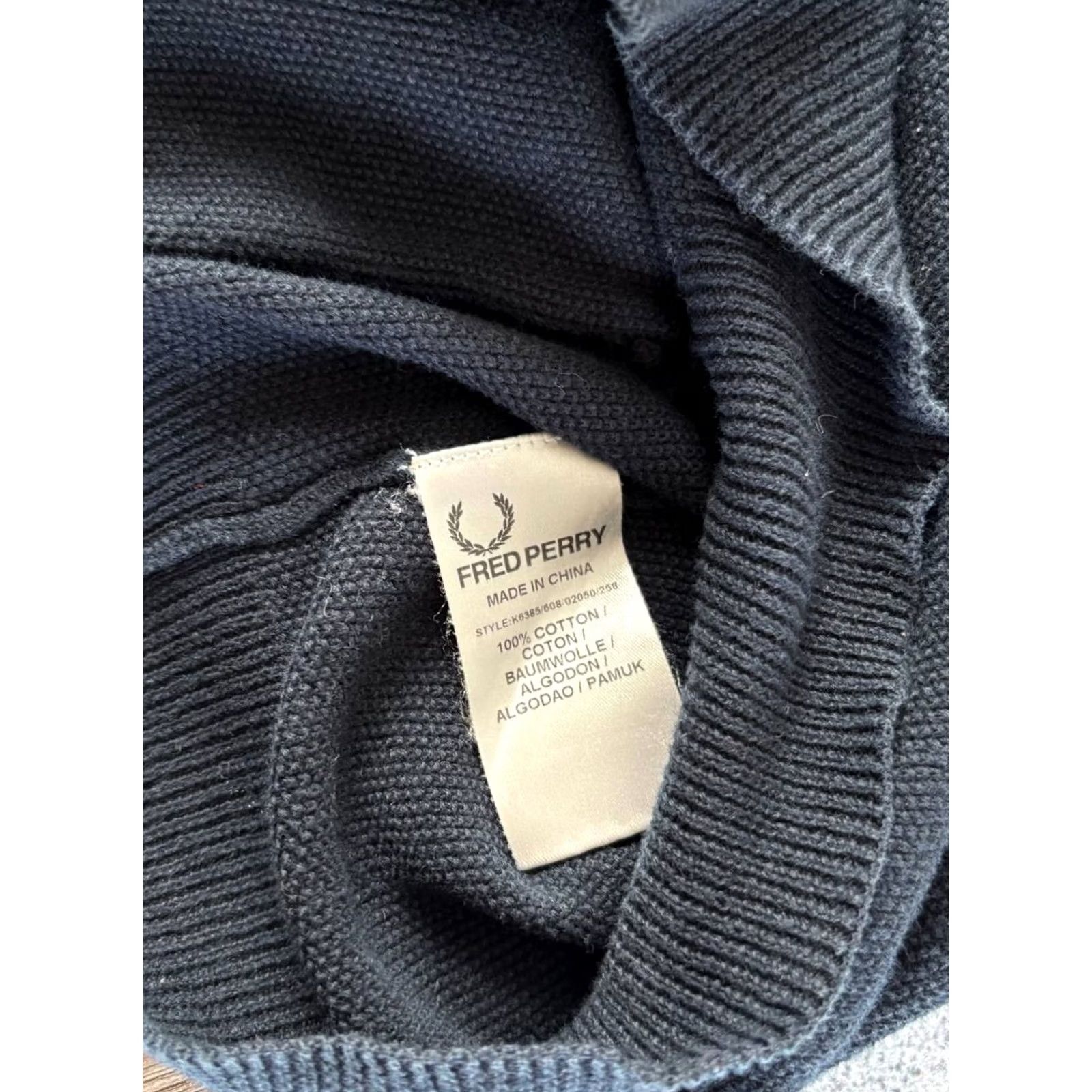 Fred Perry Fred Perry Mens Cardigan Sweater XS Blue Cotton Long Sleeve V-Neck Button Size US XS / EU 42 / 0 - 5 Thumbnail