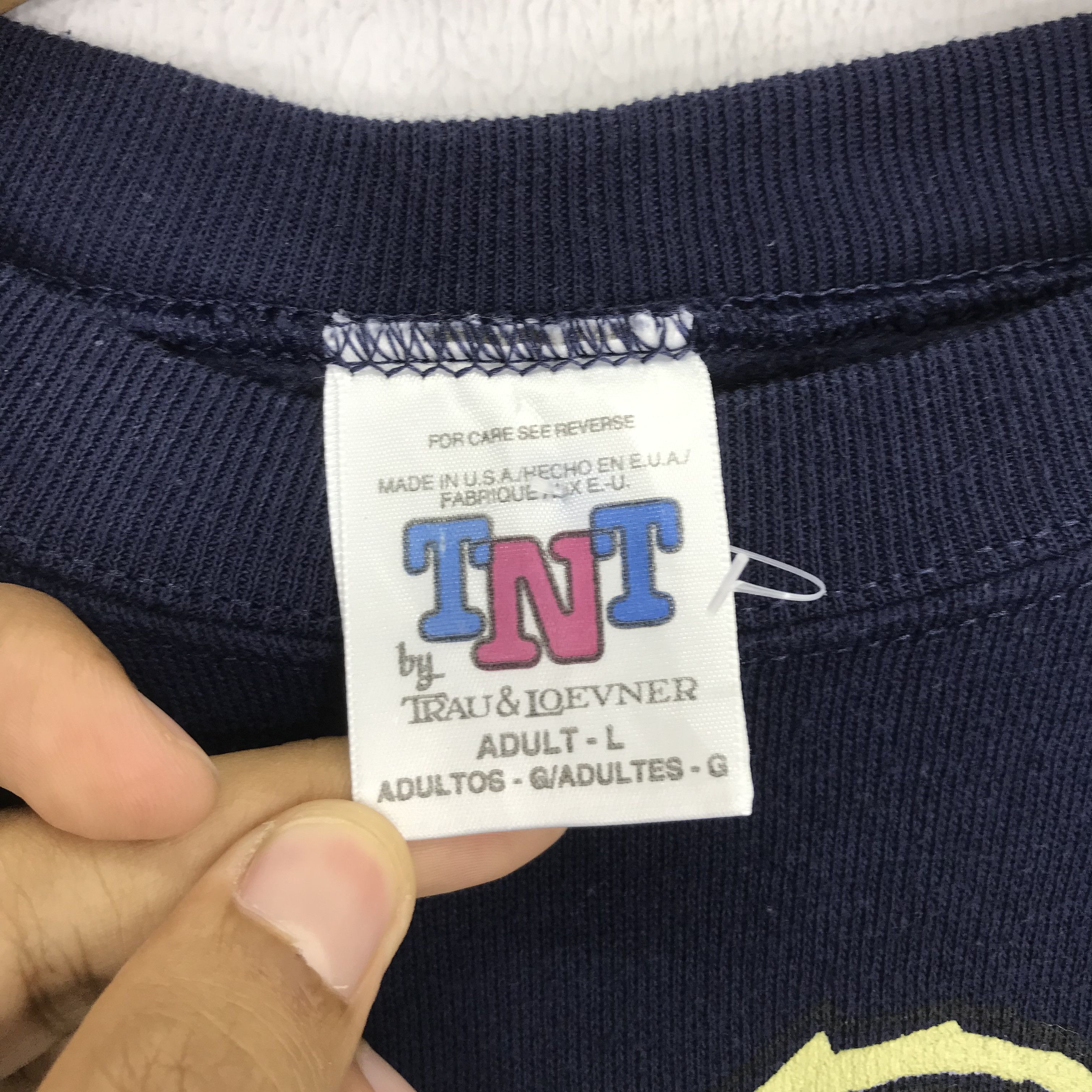 Vintage Vintage 90's Pittsburgh Navy Blue Sweatshirt - 473 Size US M / EU 48-50 / 2 - 10 Thumbnail