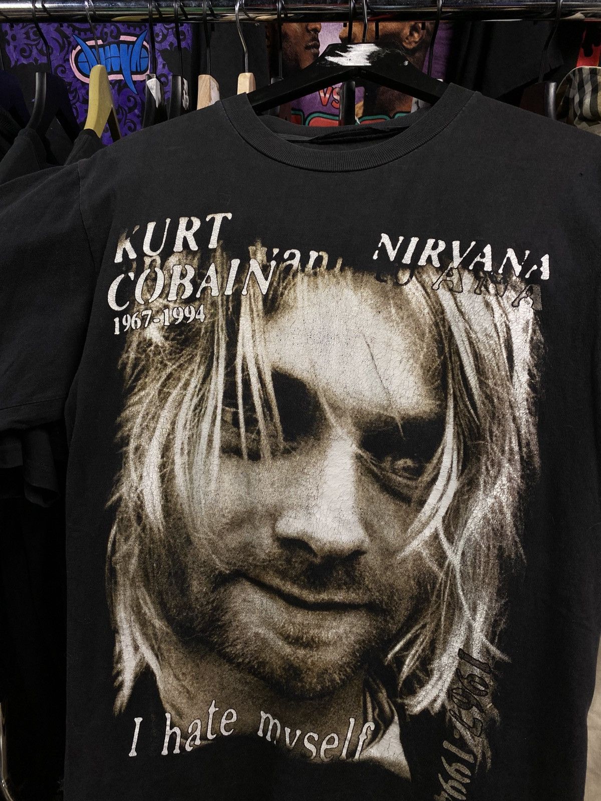 Band Tees × Vintage Vintage 90’s Kurt Cobain Band Tee Shirt Large Size US L / EU 52-54 / 3 - 1 Thumbnail