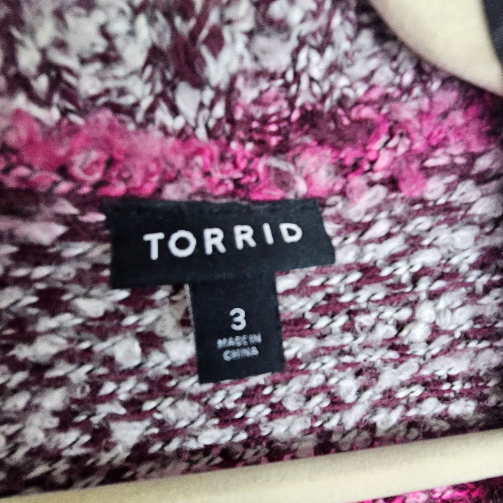 Corridor Torrid Womens Spacedye Cardiagn Sweater Open Front Size 3X Size 3XL / US 20-22 - 7 Thumbnail
