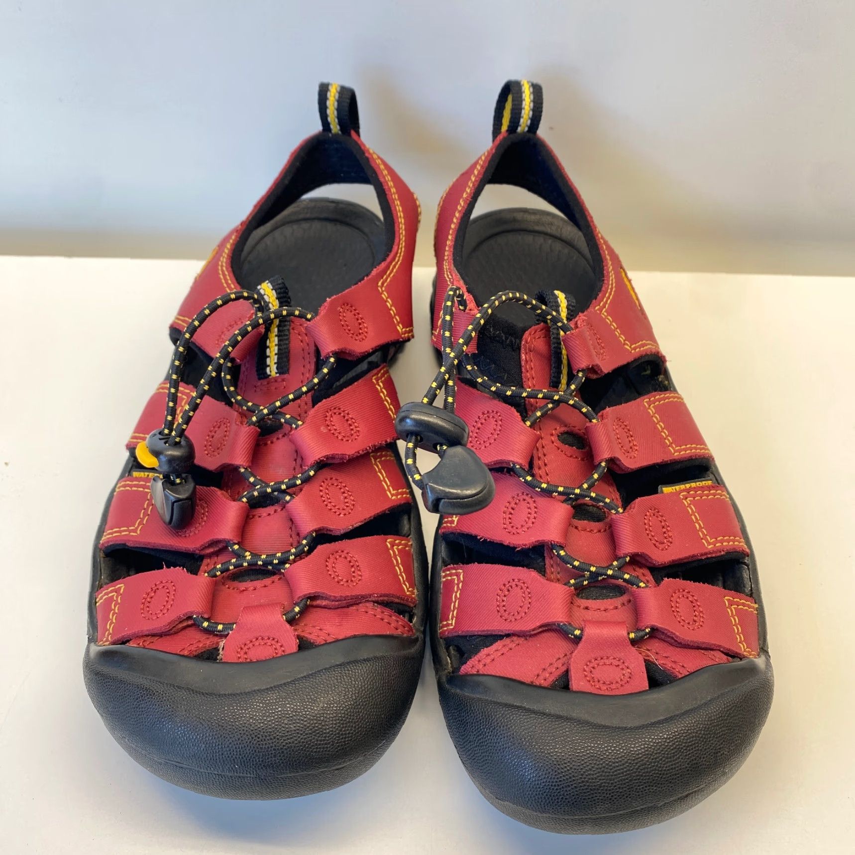 KEEN KEEN Women’s Newport Waterproof Hiking Sandals Shoes 4 Red Yellow Outdoor Sandal Sports Shoes Womens Size US 4 / IT 34 - 6 Thumbnail