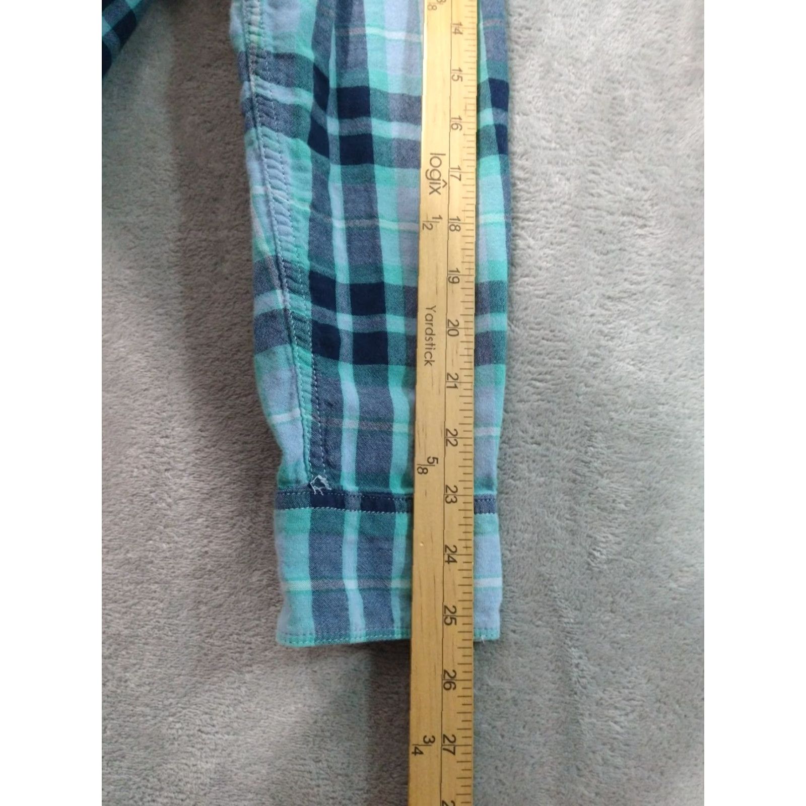 Lucky Brand Lucky Brand Shirt Mens Medium Blue Plaid Flannel Pearl Snap Long Sleeve Cotton Size US M / EU 48-50 / 2 - 6 Thumbnail