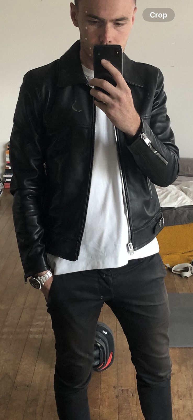 Saint Laurent Paris Saint Laurent Paris FW13 Cafe Racer leather jacket Size US S / EU 44-46 / 1 - 14 Thumbnail