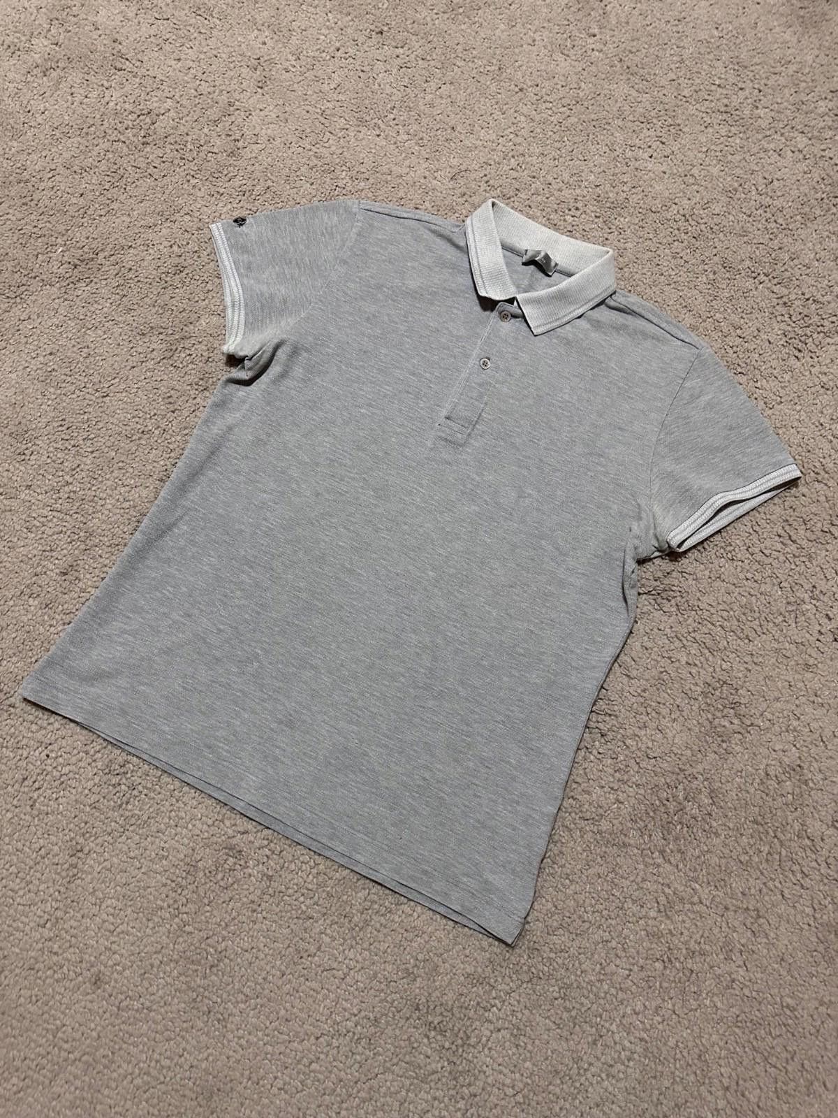 Dior Dior Icon Polo Shirt Gray Cotton Sz 46 Size US M / EU 48-50 / 2 - 2 Thumbnail
