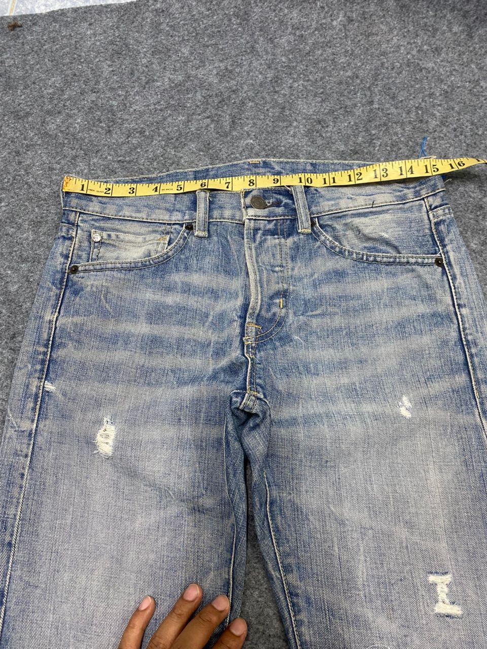 Polo Ralph Lauren Vintage 90s Ralph Lauren Slim Skinny Distressed Denim Size US 31 - 7 Thumbnail