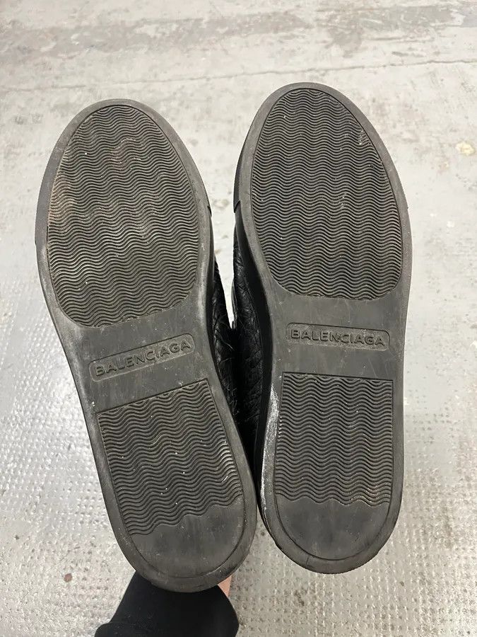 Balenciaga 2000s Balenciaga Arena Grey Leather High-Top Sneakers Size US 8.5 / EU 41-42 - 6 Thumbnail