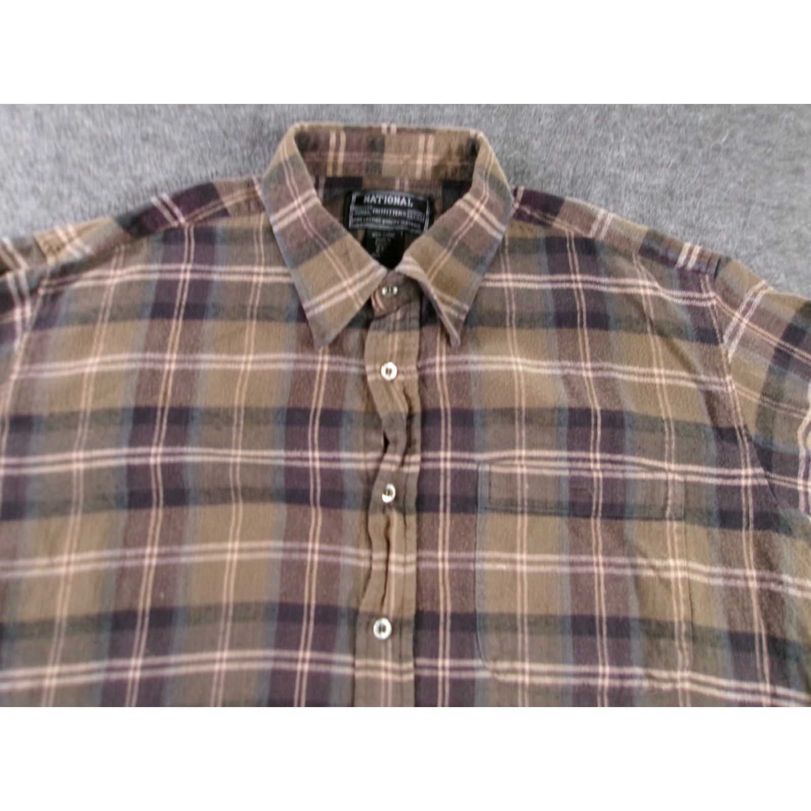 Vintage VINTAGE Copper & Oak Shirt Men 2XL Brown Plaid Flannel Button-Up Outdoor Workwear Classic Lumberjack Size US XXL / EU 58 / 5 - 2 Thumbnail