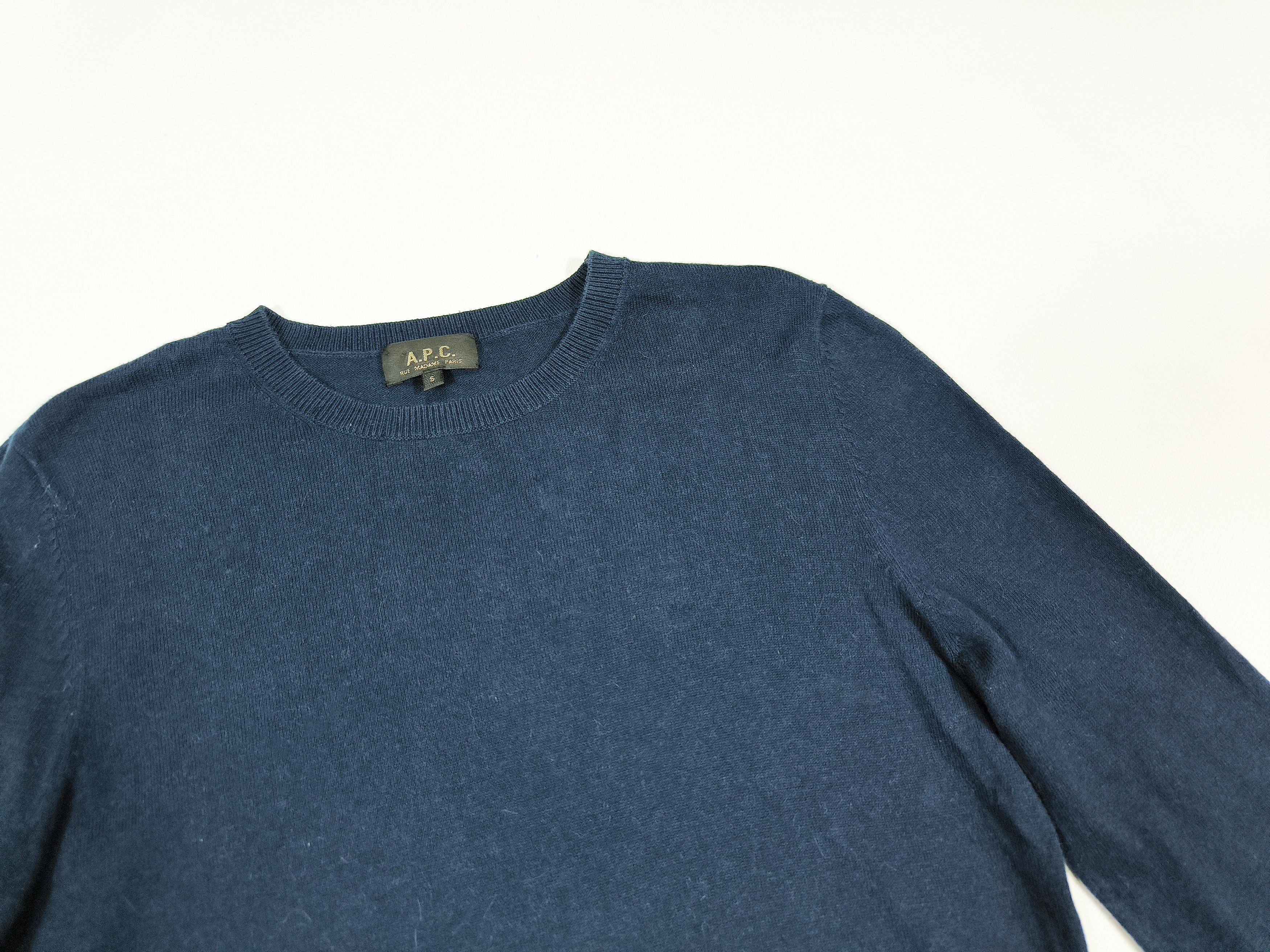 A.P.C. A.P.C. Paris Cotton Cashmere Navy Pullover Sweater Size S Size US S / EU 44-46 / 1 - 2 Thumbnail