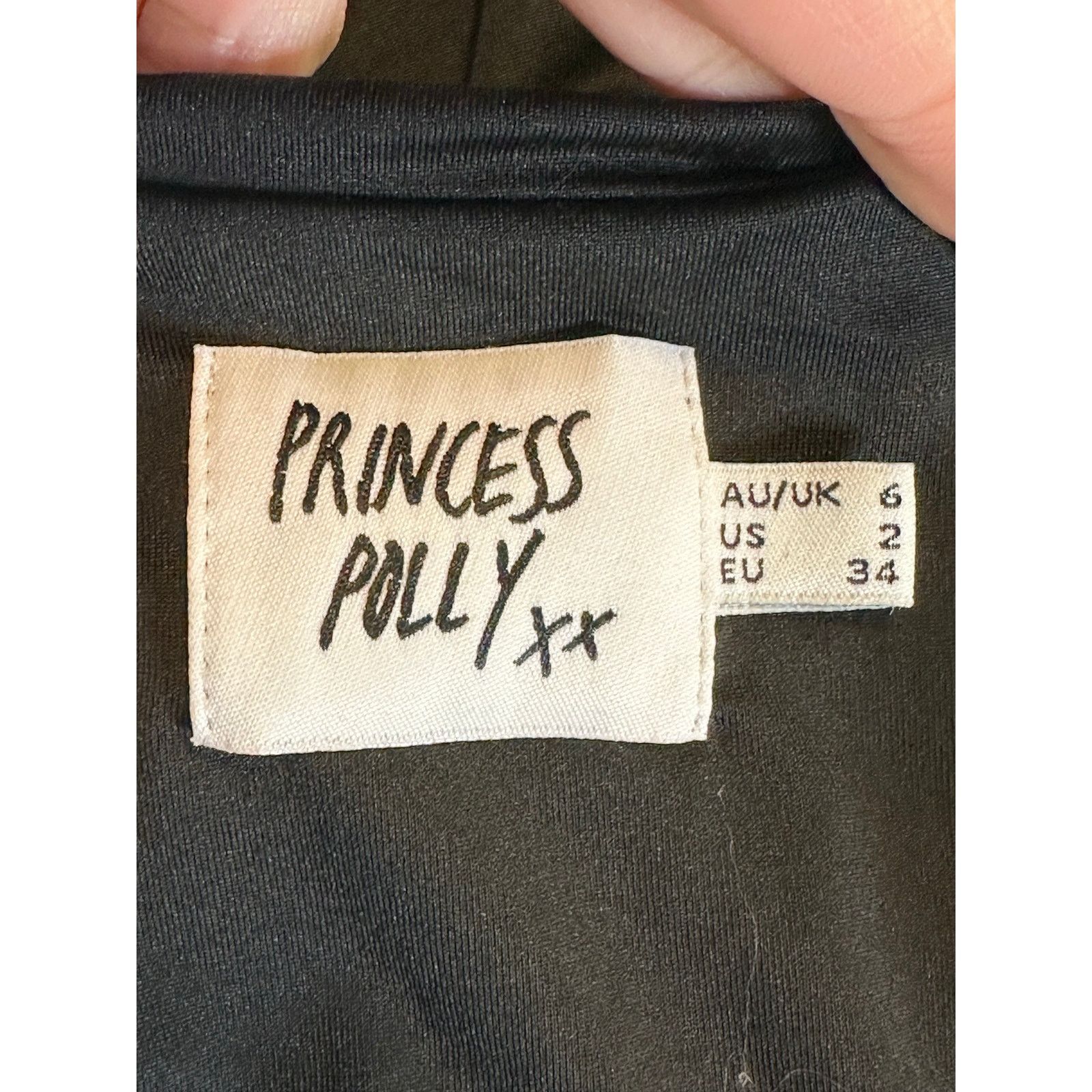 PRINCESS POLLY Princess Polly black halter cut out ruched mini dress size 2 Size XS / US 0-2 / IT 36-38 - 3 Thumbnail