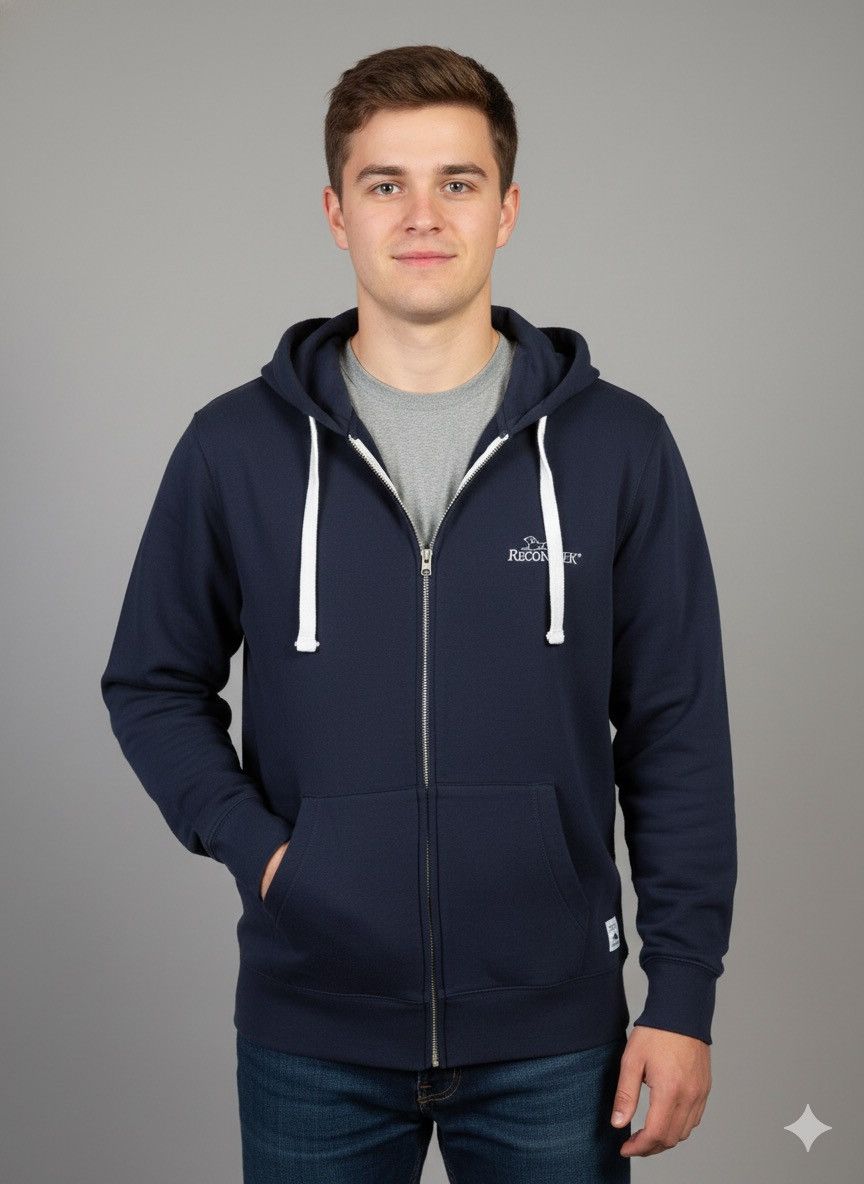 Roots Roots 73 Men's 2XL Dark Blue Full Zip Hoodie Sweatshirt Size US XXL / EU 58 / 5 - 1 Thumbnail