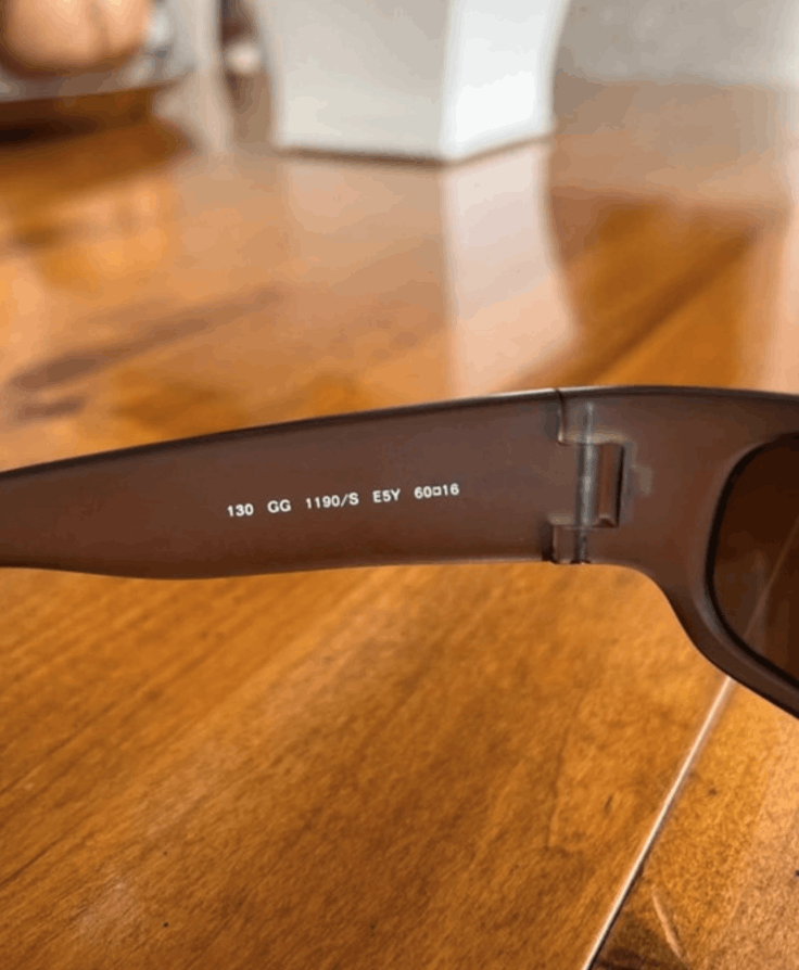 Gucci Gucci Sunglasses 1190/S Mask Logo Shield GG Sport Vintage Size ONE SIZE - 4 Thumbnail