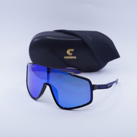Carrera Carrera CARRERA 4017/S 0D51 Z0 Sunglasses Black Shield Frame Size ONE SIZE - 10 Thumbnail