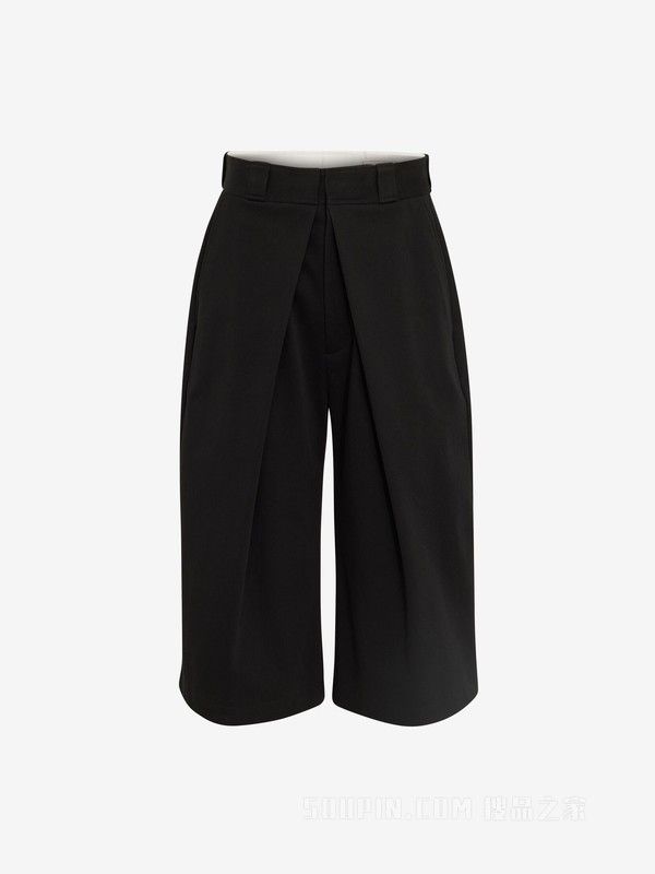 Alexander McQueen o1w1db10725 Deep Pleat Shorts in Black Size US 36 / EU 52 - 1 Preview