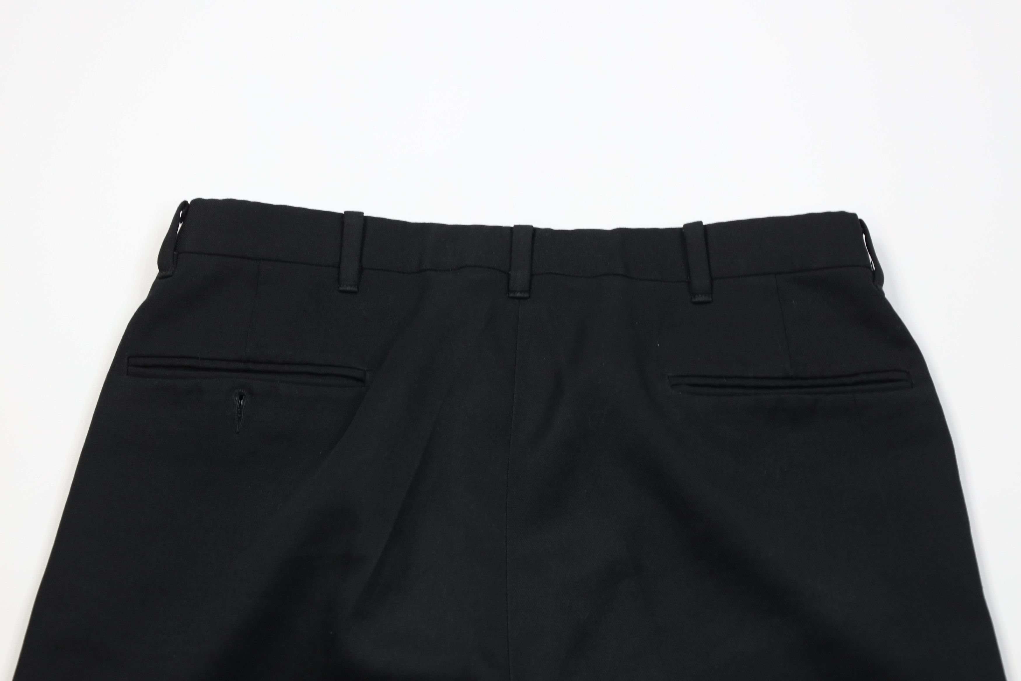 Vintage Vintage 70s Streetwear Flared Wide Leg Chino Pants Black USA Size US 32 / EU 48 - 11 Thumbnail
