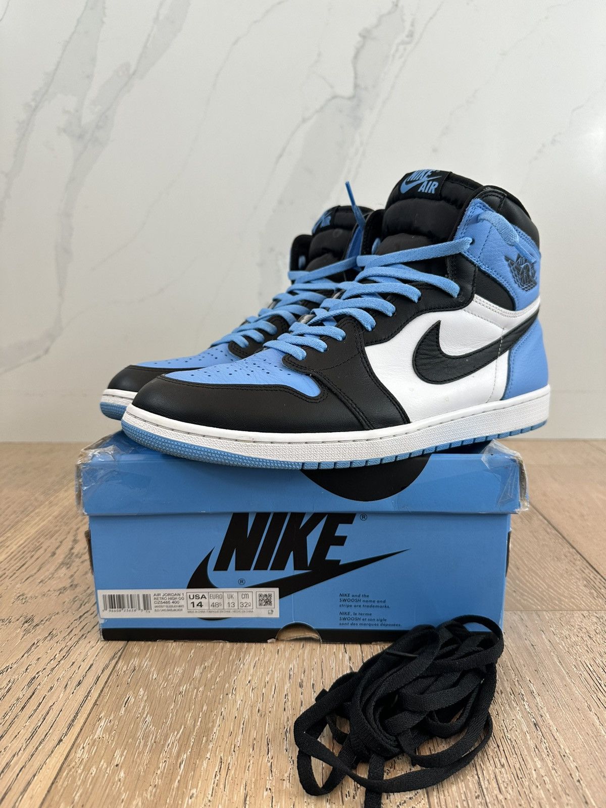 Jordan Brand Jordan 1 Retro High OG UNC Toe Size US 14 / EU 47 - 1 Thumbnail