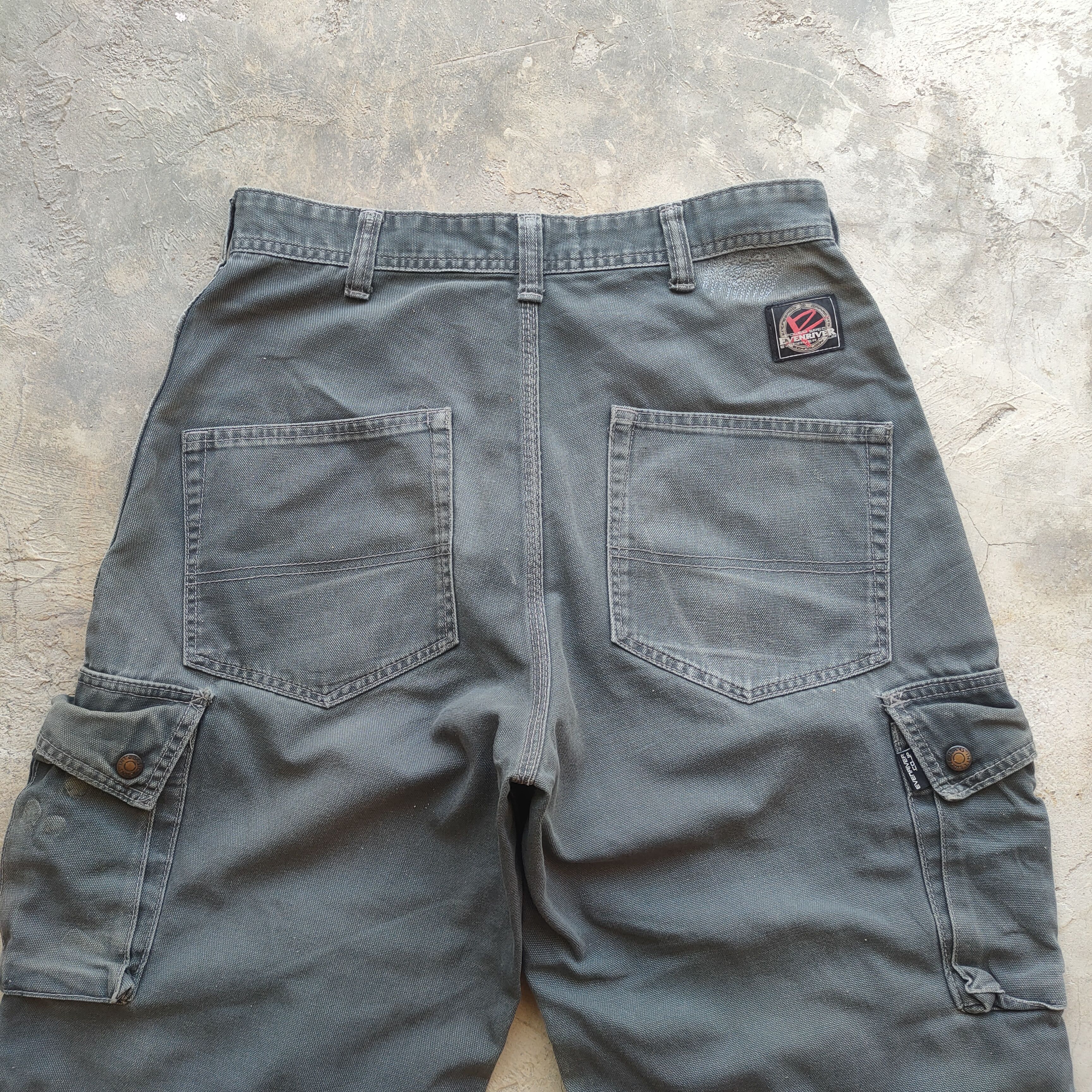 Japanese Brand W30 VINTAGE JAPANESE DISTRESSED FADED CARGO PANTS Size US 30 / EU 46 - 9 Thumbnail