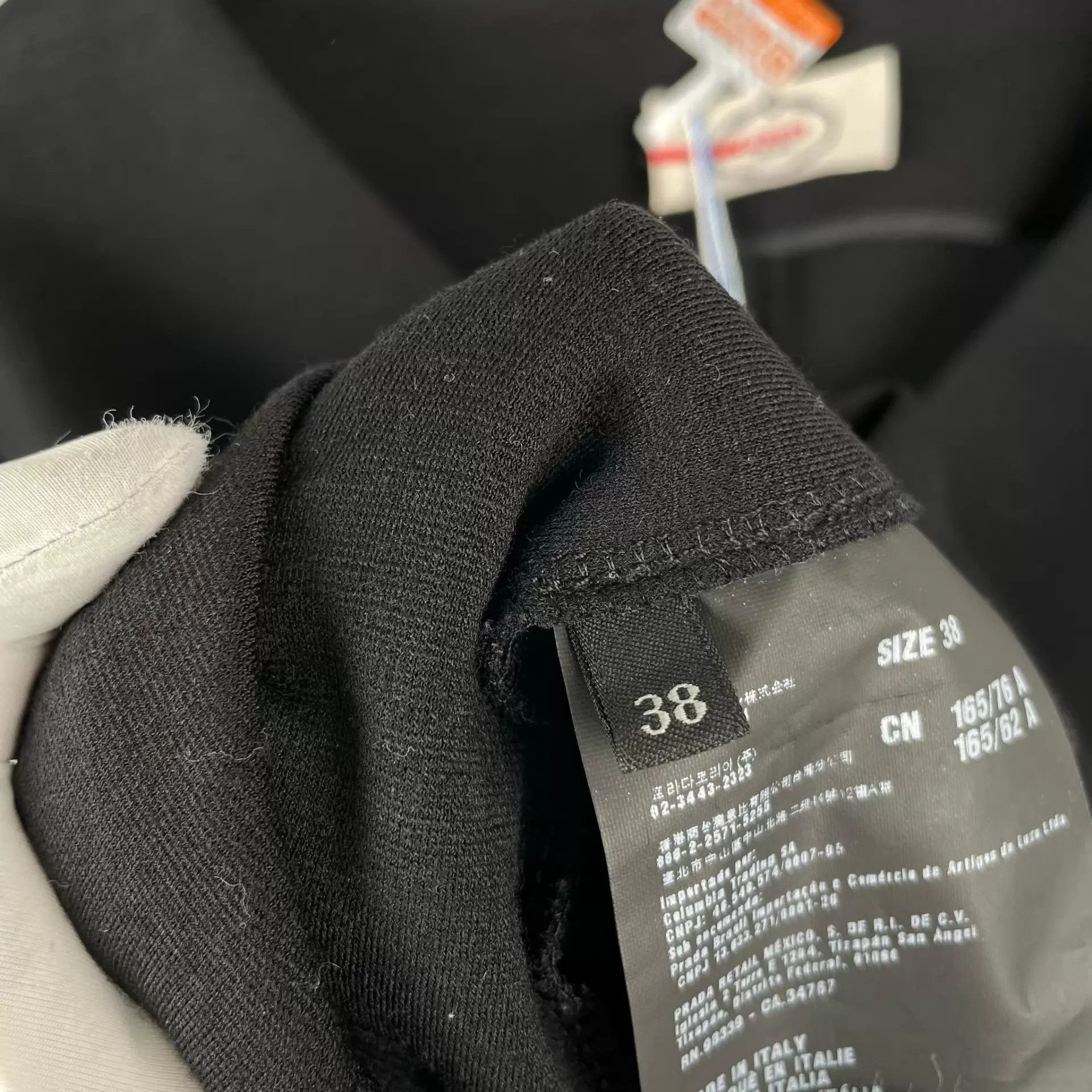 Prada Prada Cotton Black Dress Size 38 Size XS / US 0-2 / IT 36-38 - 5 Thumbnail