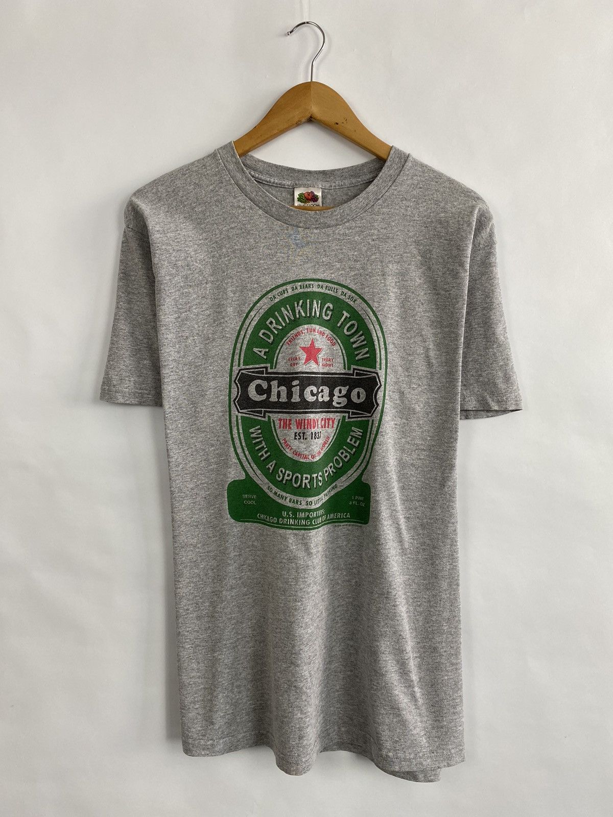 Heineken 🇺🇸 Vintage 2006 Heineken Beer Chicago t-shirt Y2K retro cw21 Size US L / EU 52-54 / 3 - 2 Thumbnail