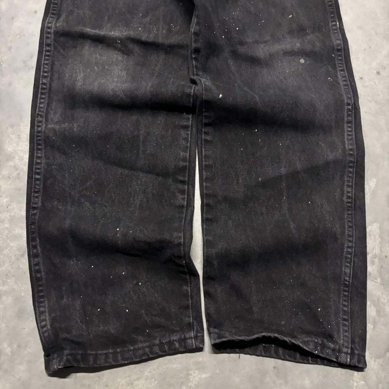 Japanese Brand × Vintage Crazy Vintage Y2K/2000s Grunge Black Skater Denim Jeans! Size US 36 / EU 52 - 6 Thumbnail