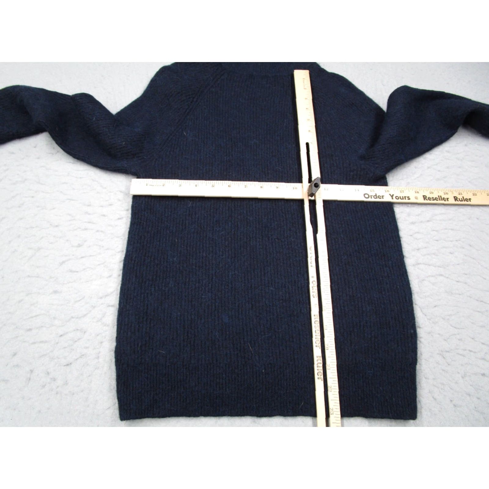 Nordstrom VINTAGE Nordstrom Women's Sweater Pullover Knit Long Sleeve Zip High Neck All Seasons XS Blue Size XS / US 0-2 / IT 36-38 - 6 Thumbnail